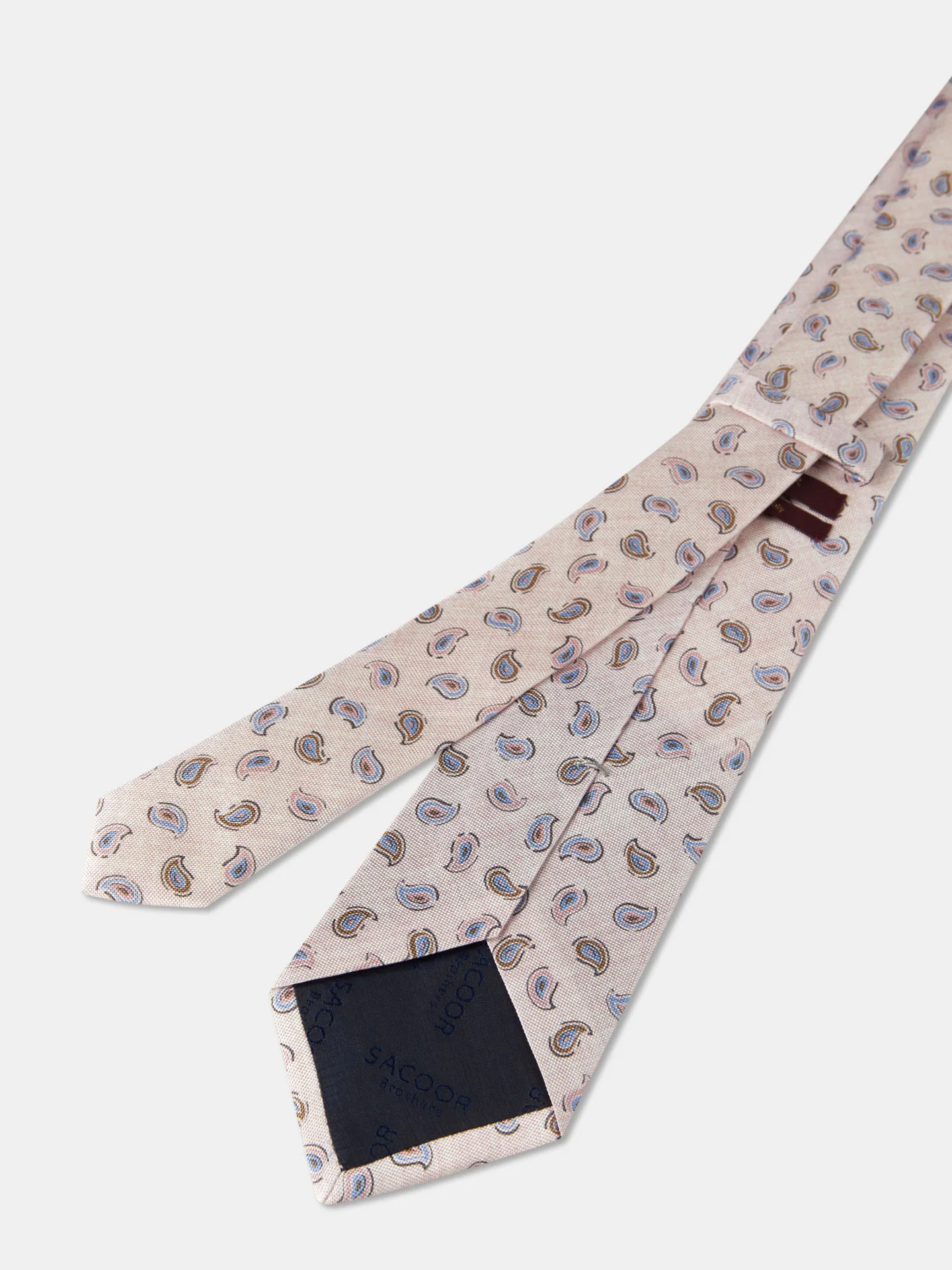 Cornucopia Pattern Tie 100% Silk 8cm - Image 6