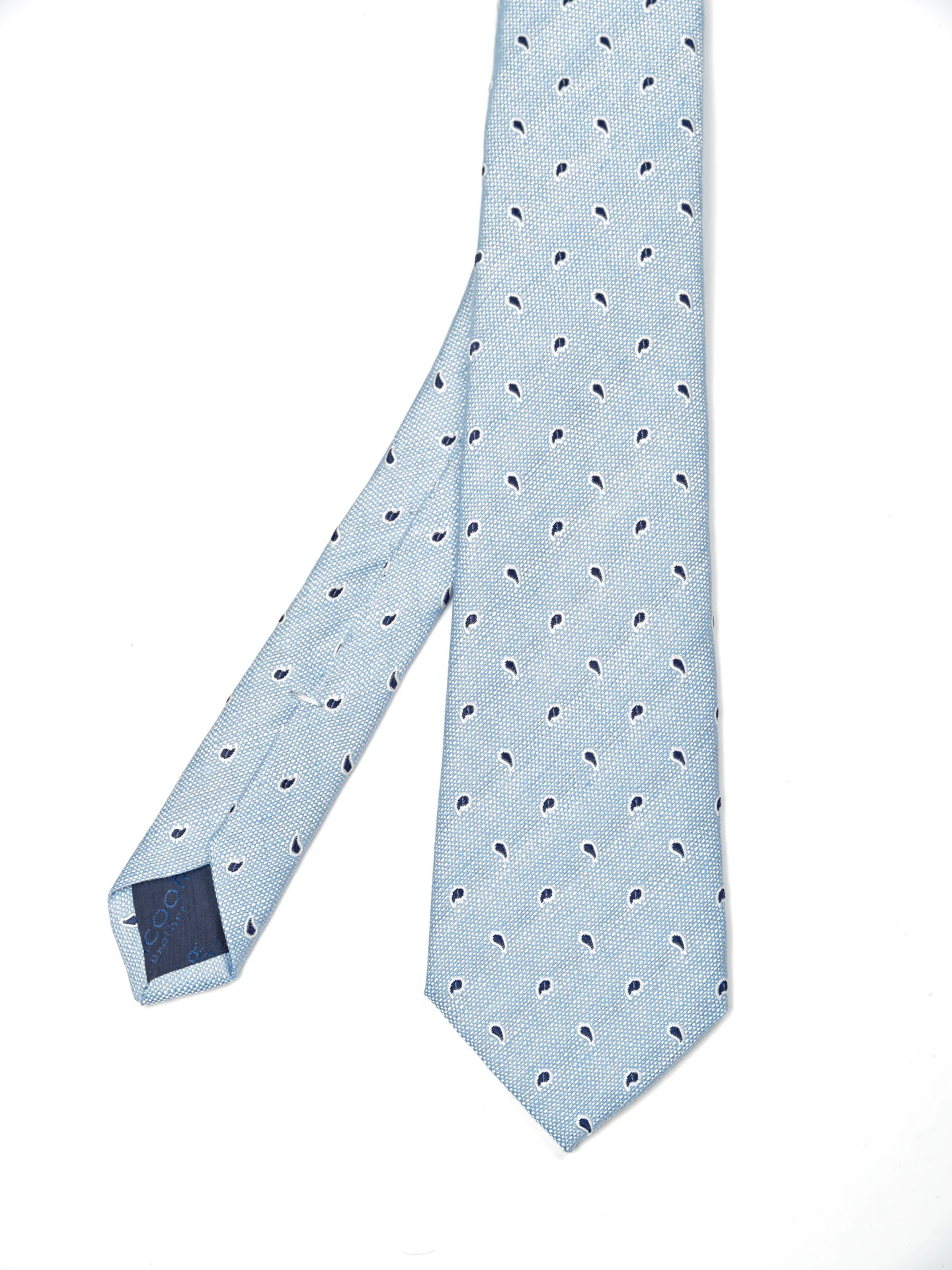 Cornucopia Pattern Tie 100% Silk 8cm - Image 2