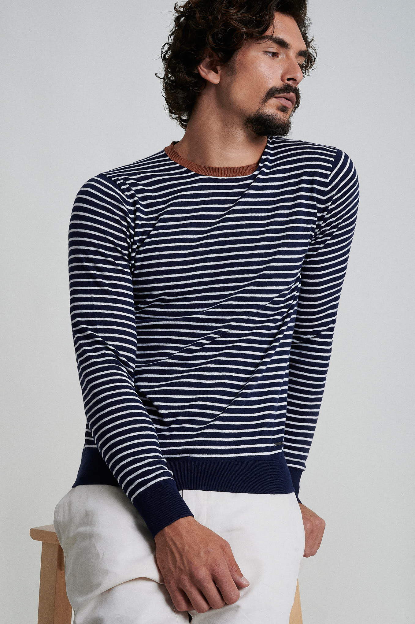 Cotton silk stripped sweater - Image 5