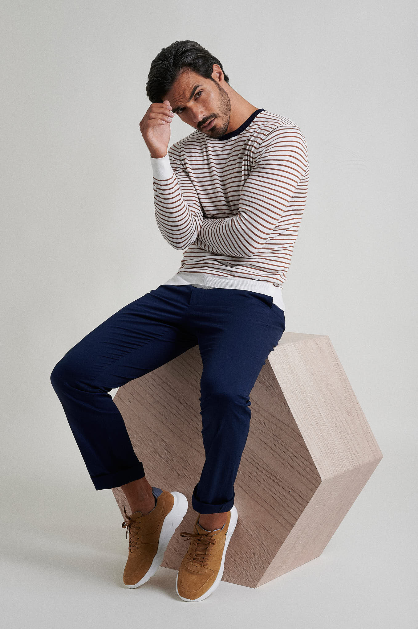 Cotton silk stripped sweater - Image 8