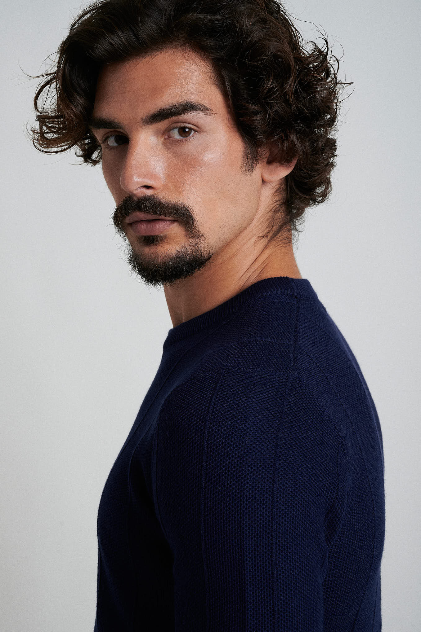Cotton Silk structure-knit sweater - Image 6