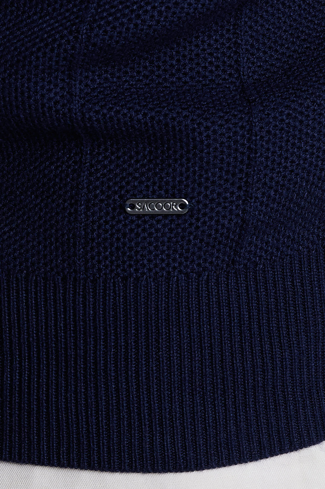 Cotton Silk structure-knit sweater - Image 7