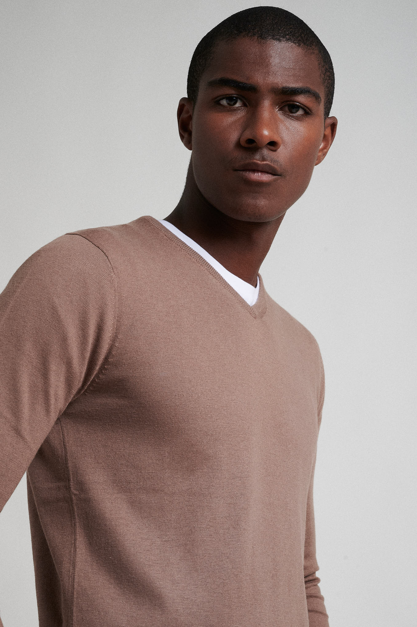 Crew neck cotton silk sweater - Image 2