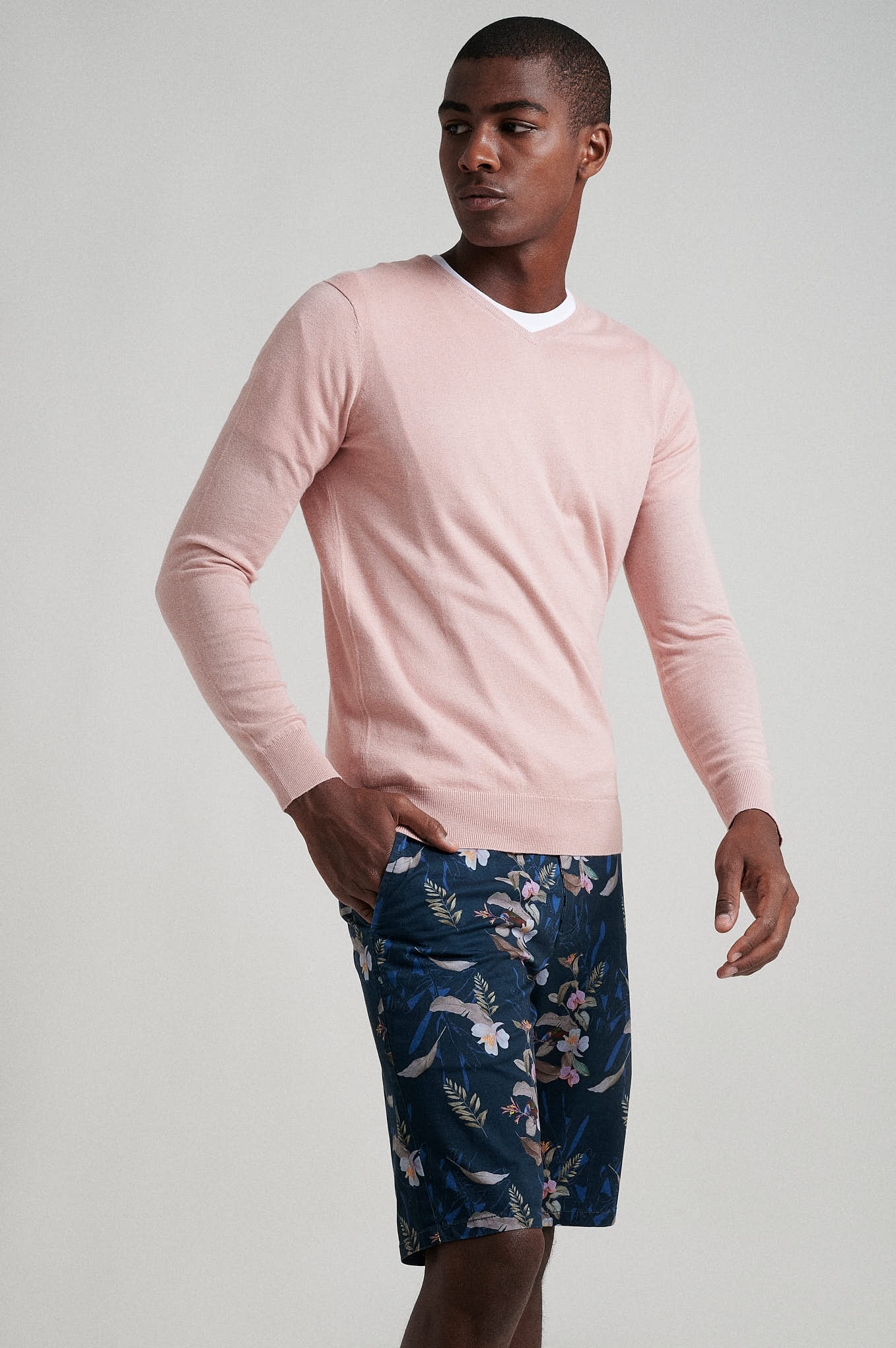 Crew neck cotton silk sweater - Image 23