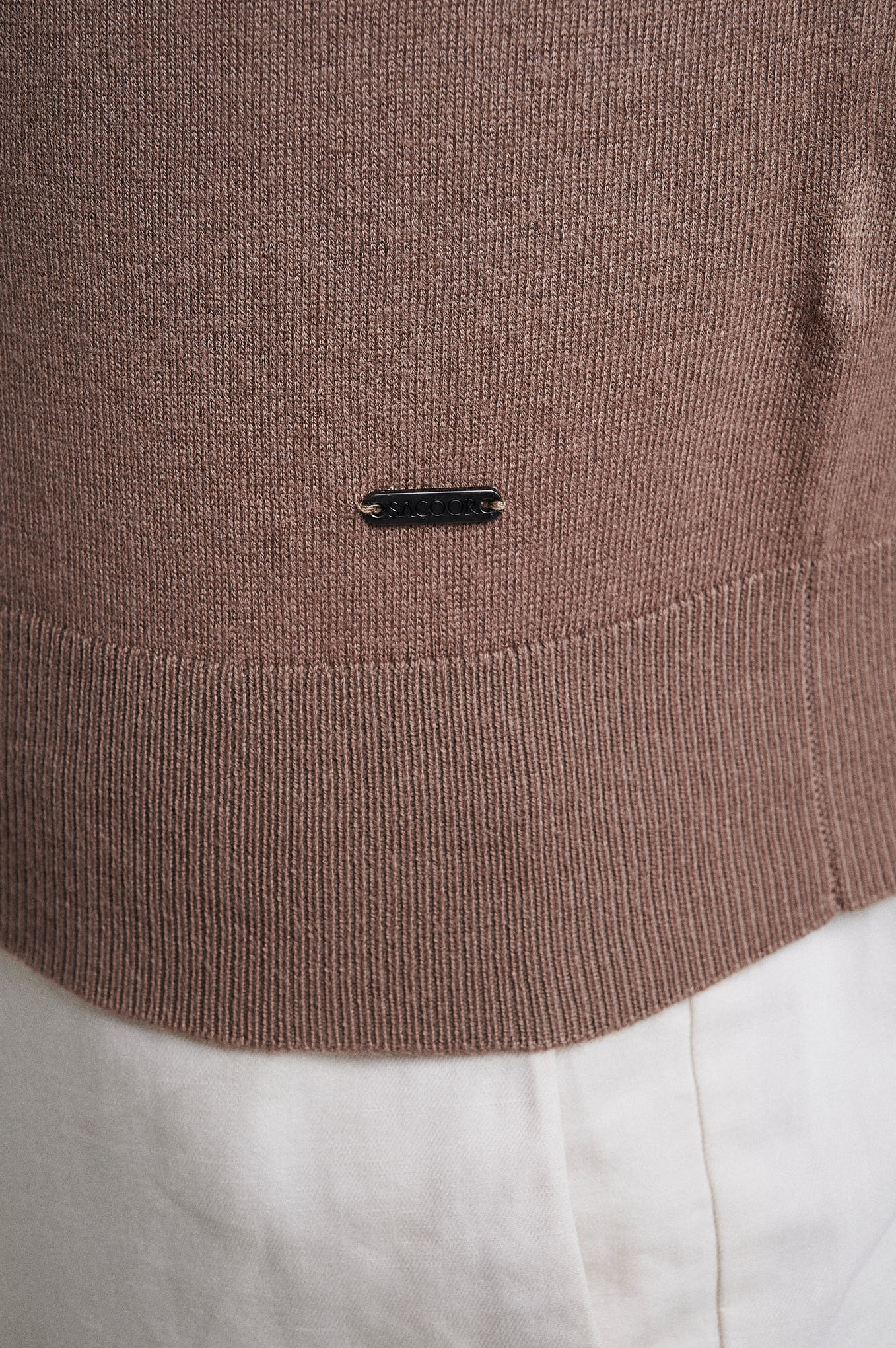 Crew neck cotton silk sweater - Image 8