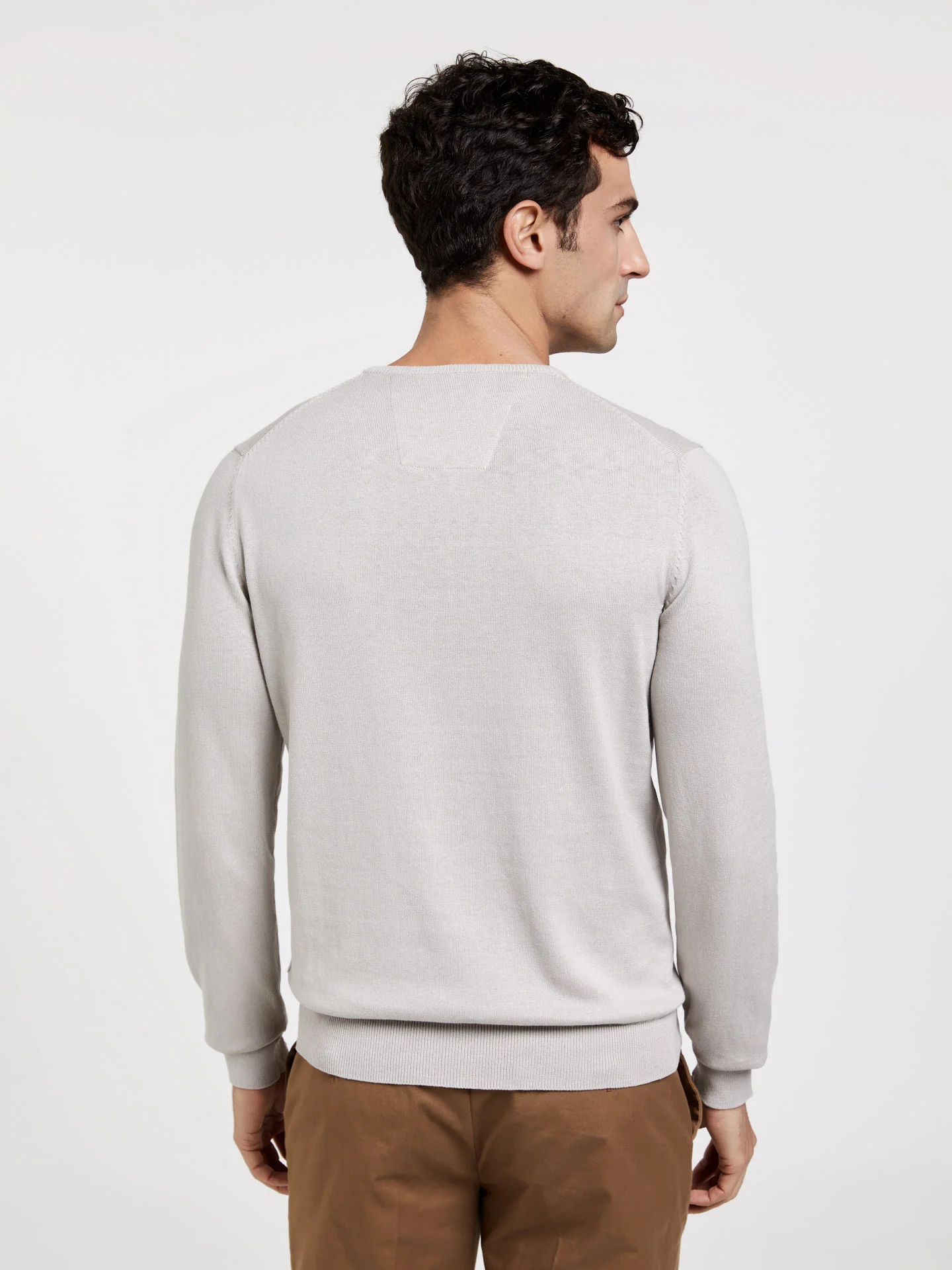 Crew Neck Garment Dye Sweater - Image 9