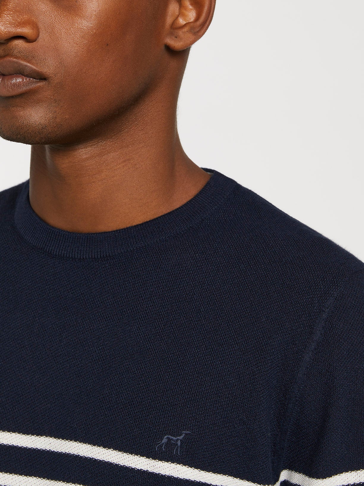 Crew neck striped sweater - Image 2