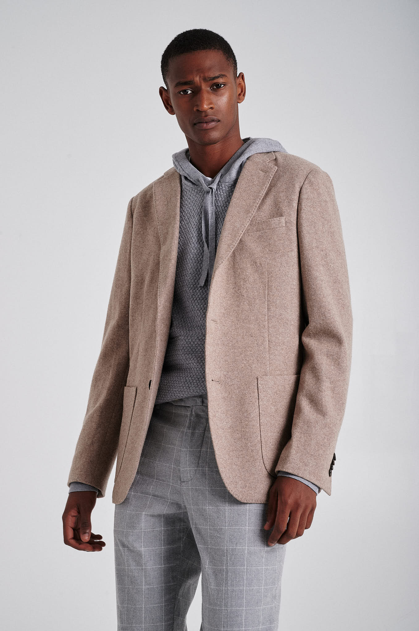 Deconstructed Comfy Jersey Blazer - Image 2