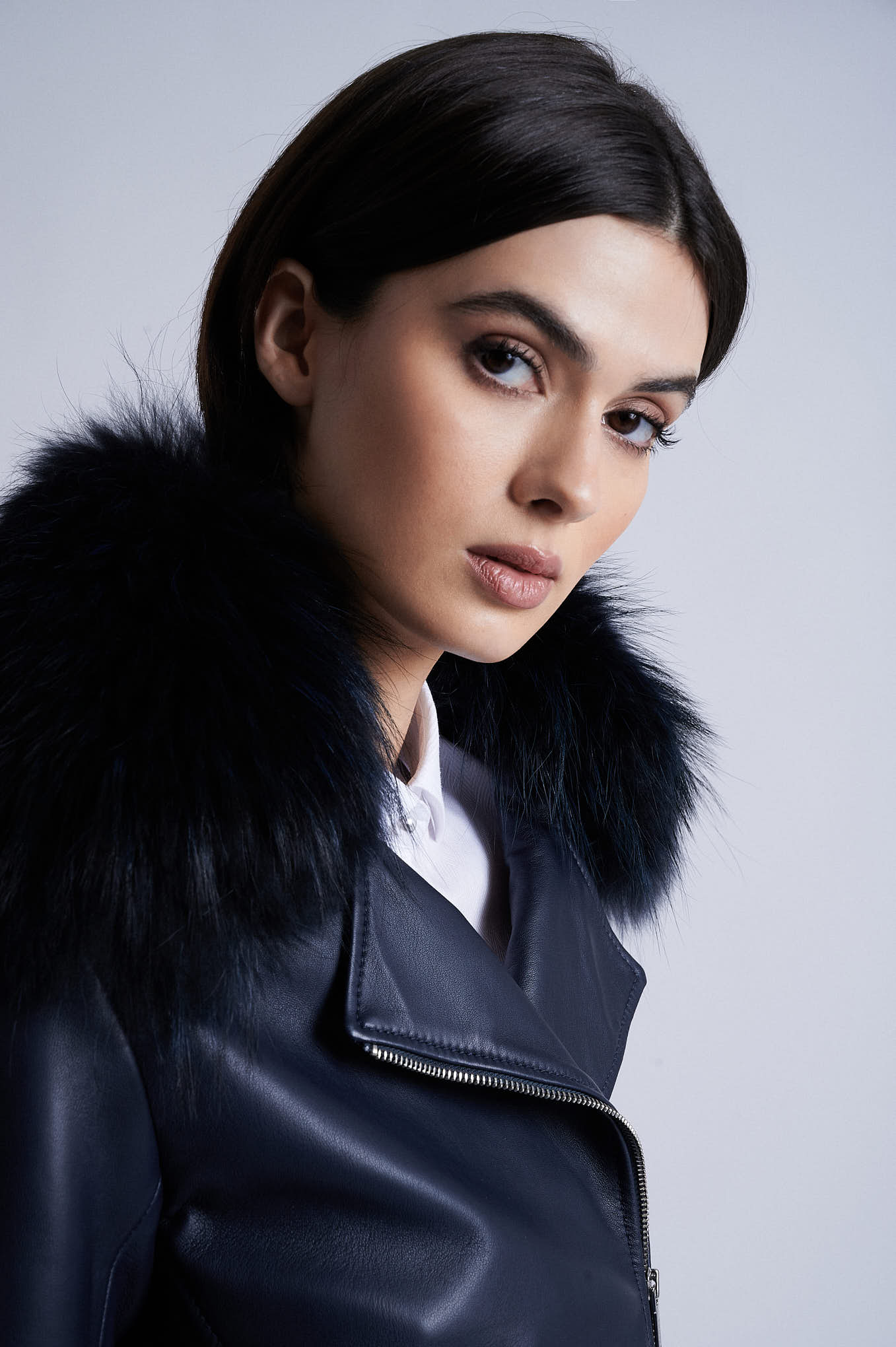 Detatchable collar Biker jacket - Image 4