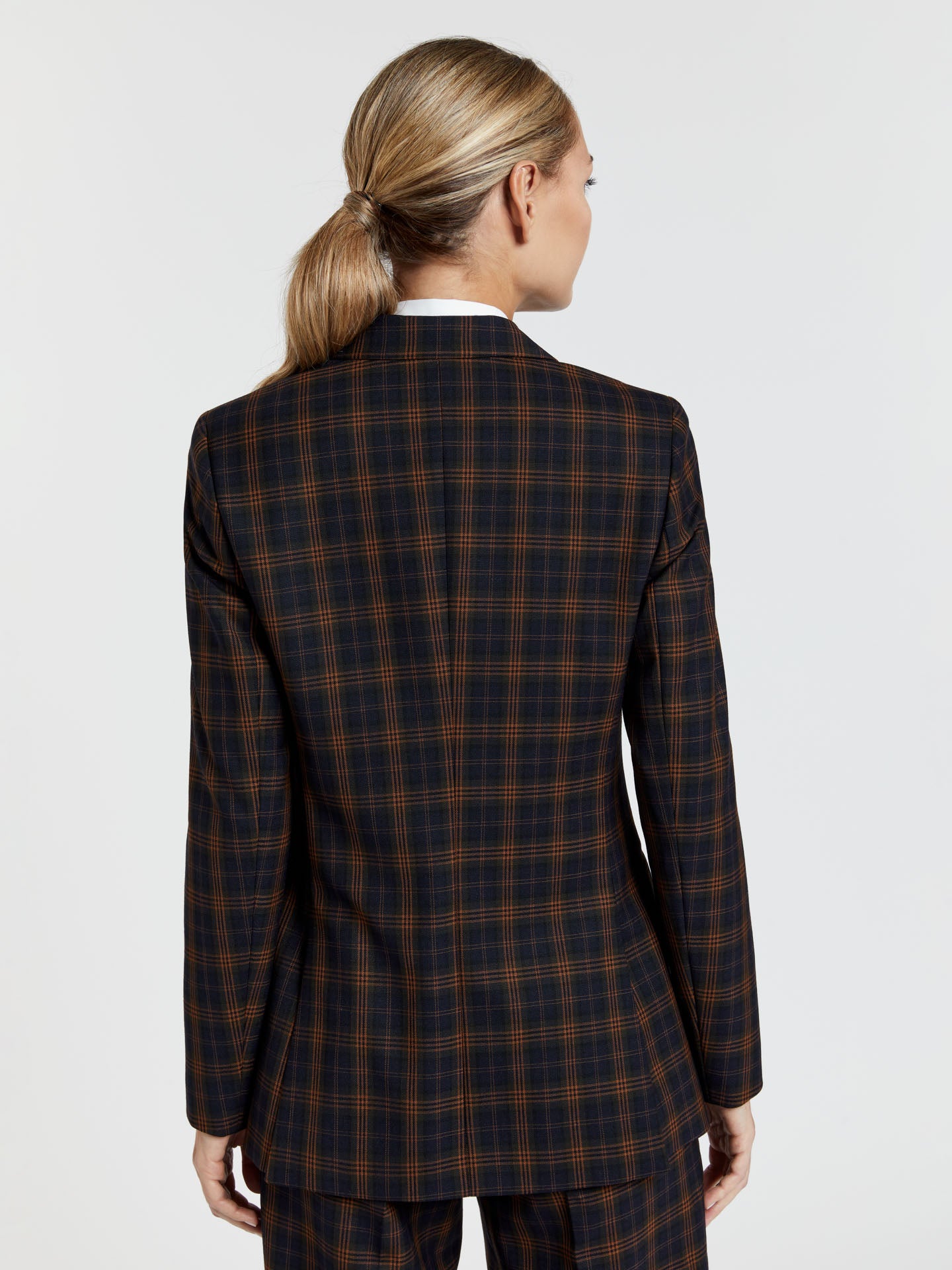 Double breasted checks blazer - Image 4