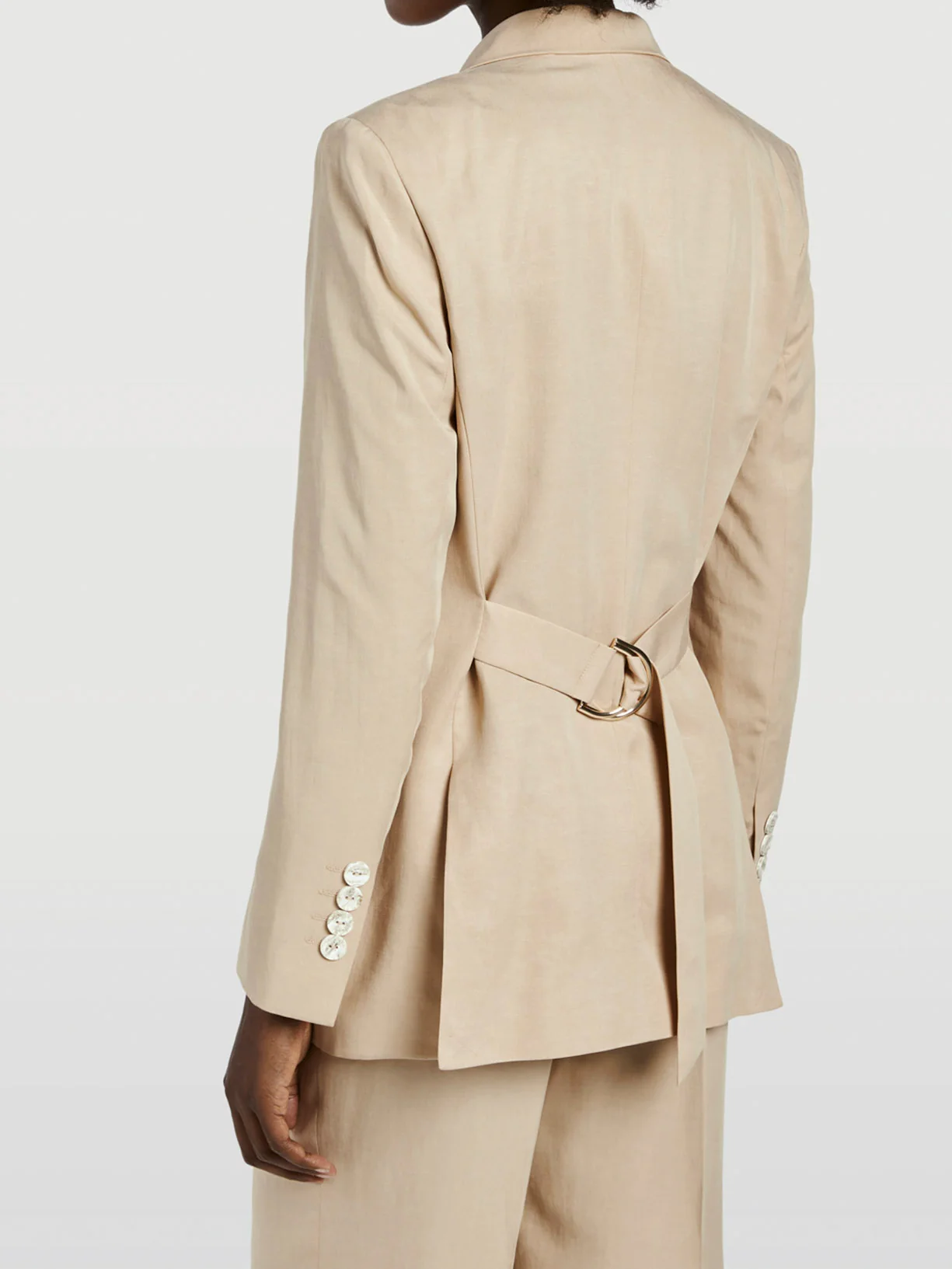 Double-Breasted Suit Blazer - Image 3