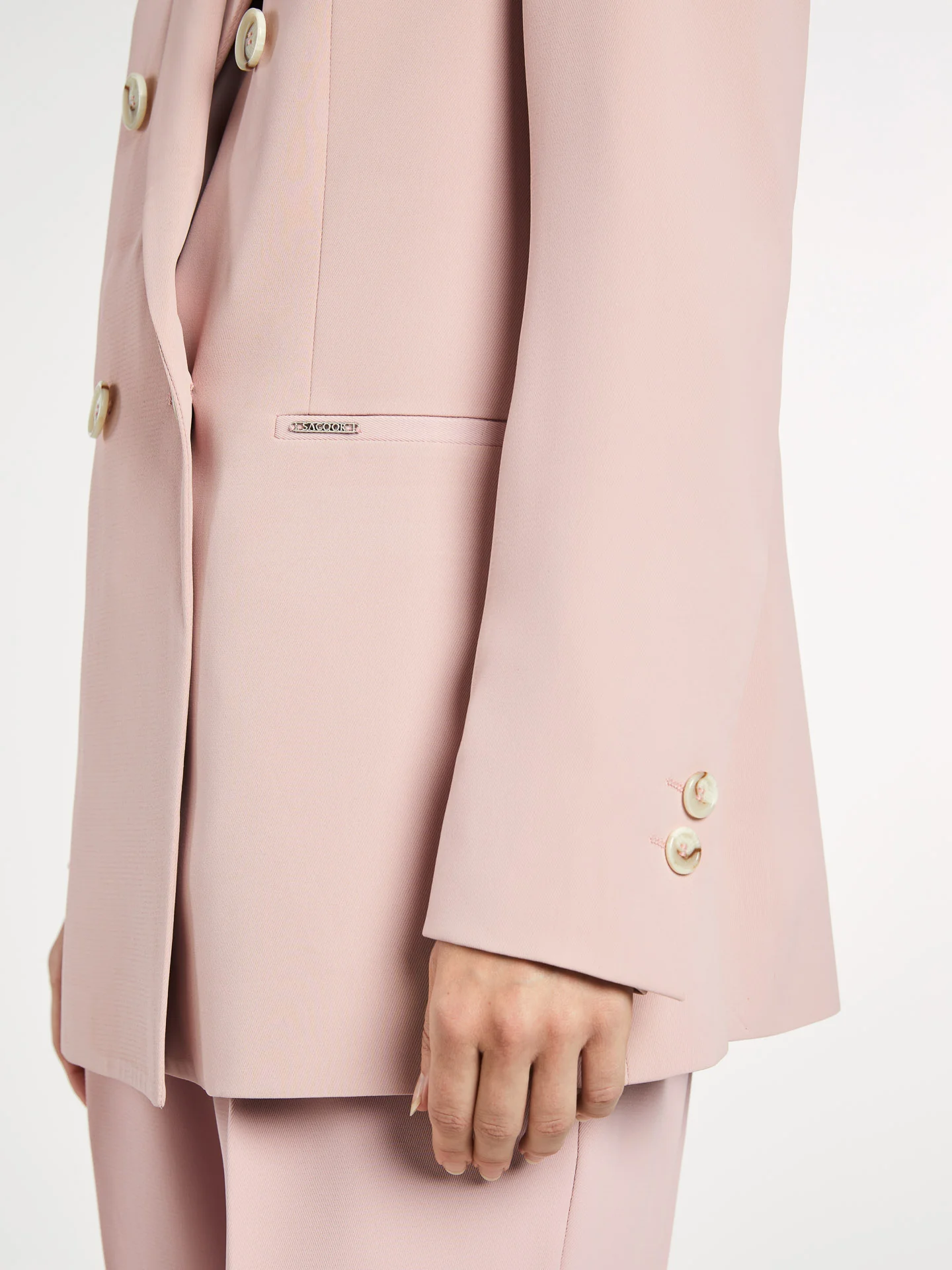 Double-Breasted Suit Blazer - Image 4
