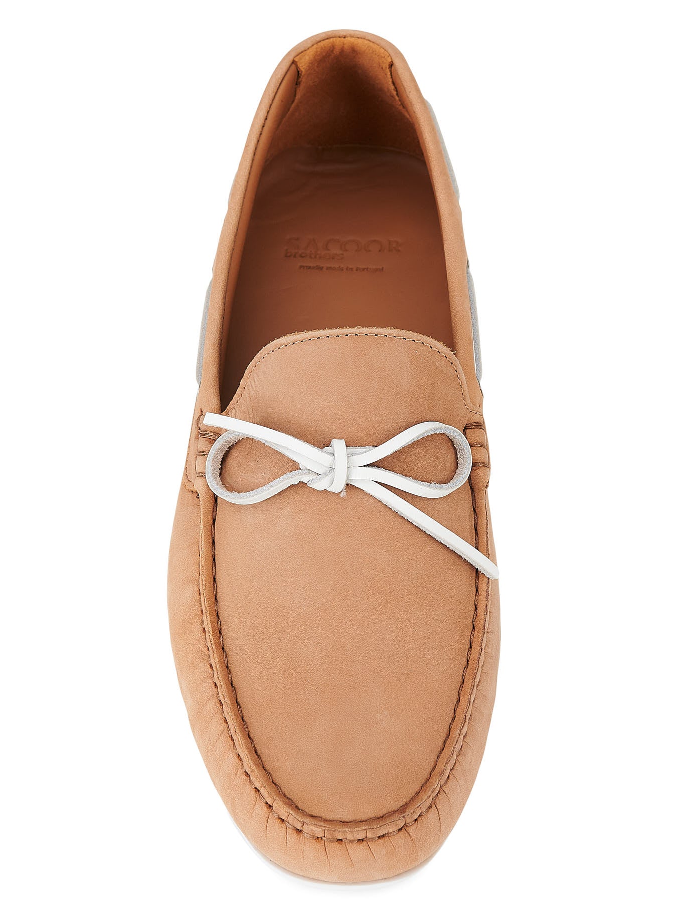 Entire sole leather driving shoes nubuck leather - Image 5