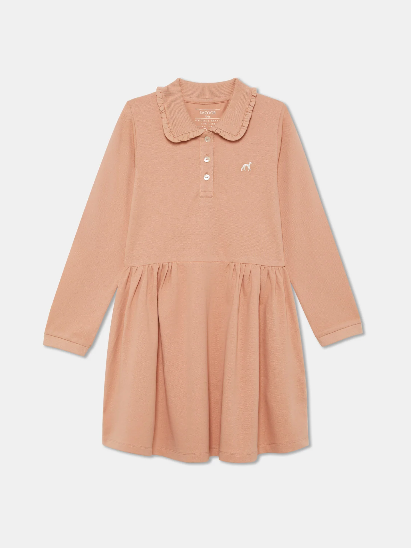 Essential Sacoor Piquet Dress Long Sleeves - Image 3