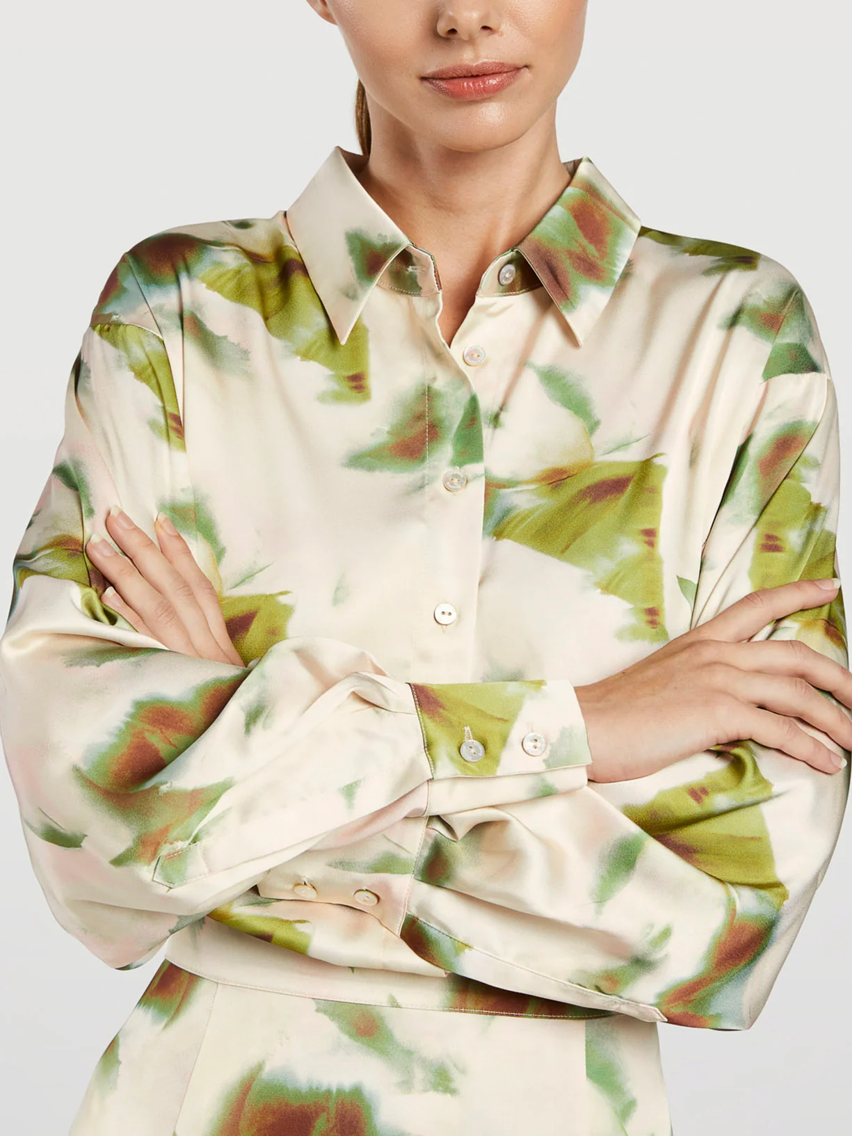 Faded Print Blouse
