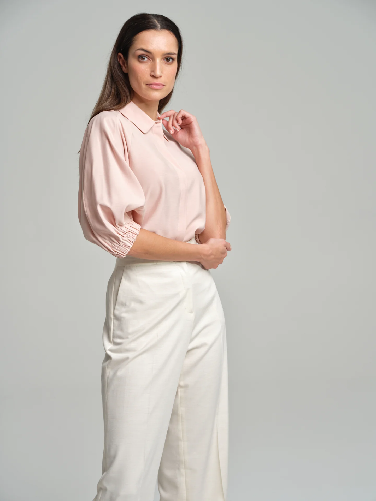 Fancy blouse with volume sleeves - Image 2