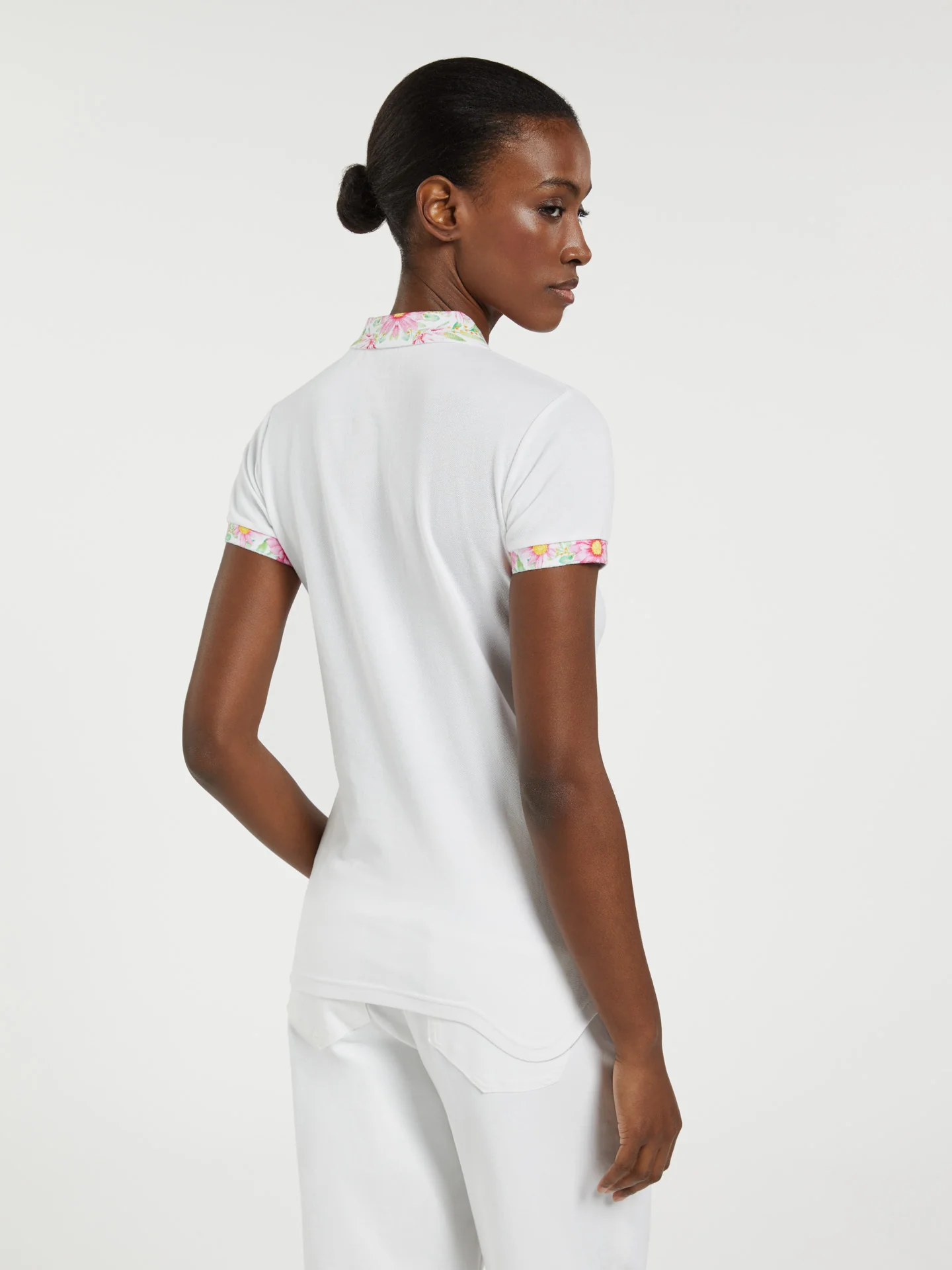 Floral Motif Polo Piquet - Image 3