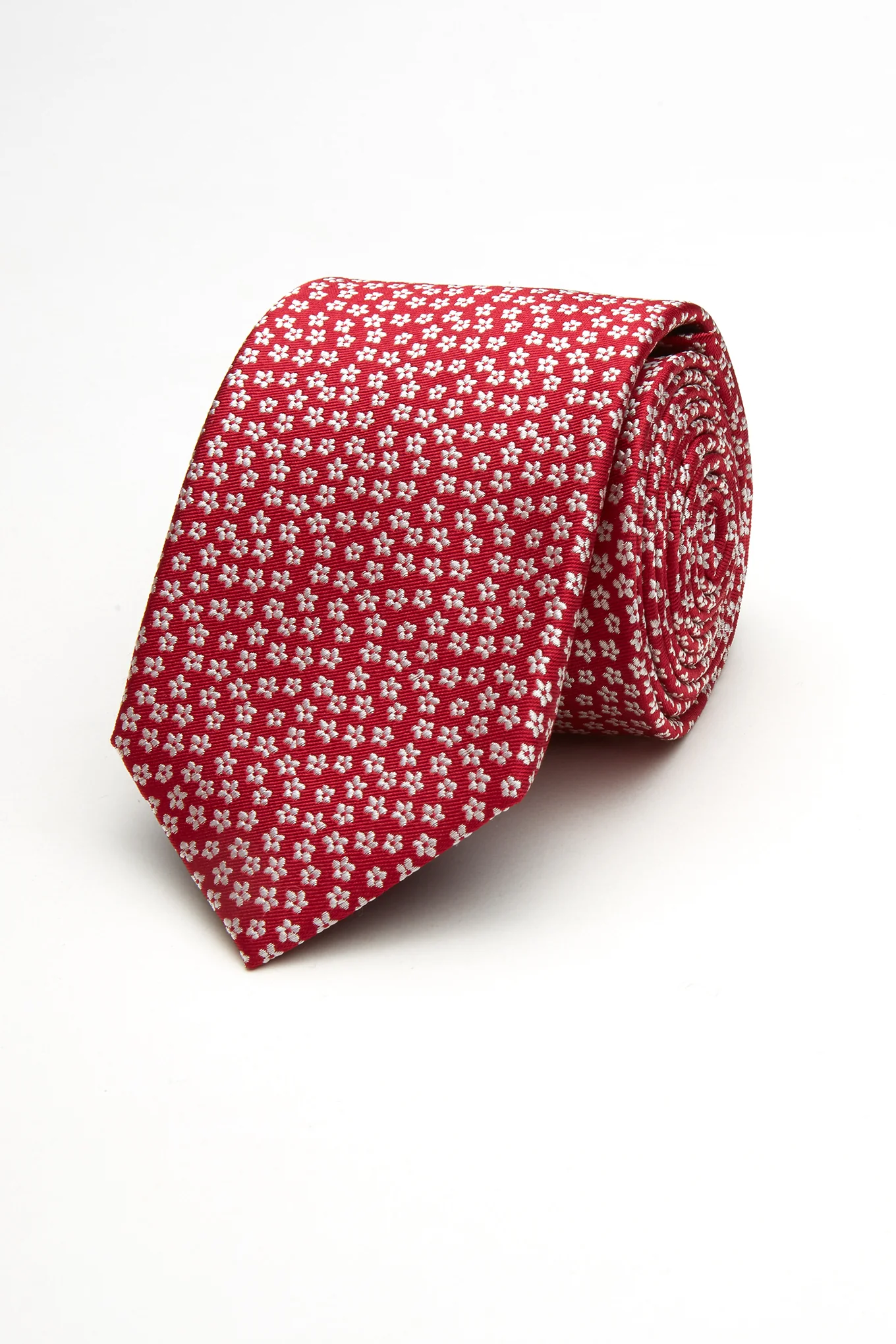 Floral Pattern 100% Silk Tie 7,5cm - Image 3