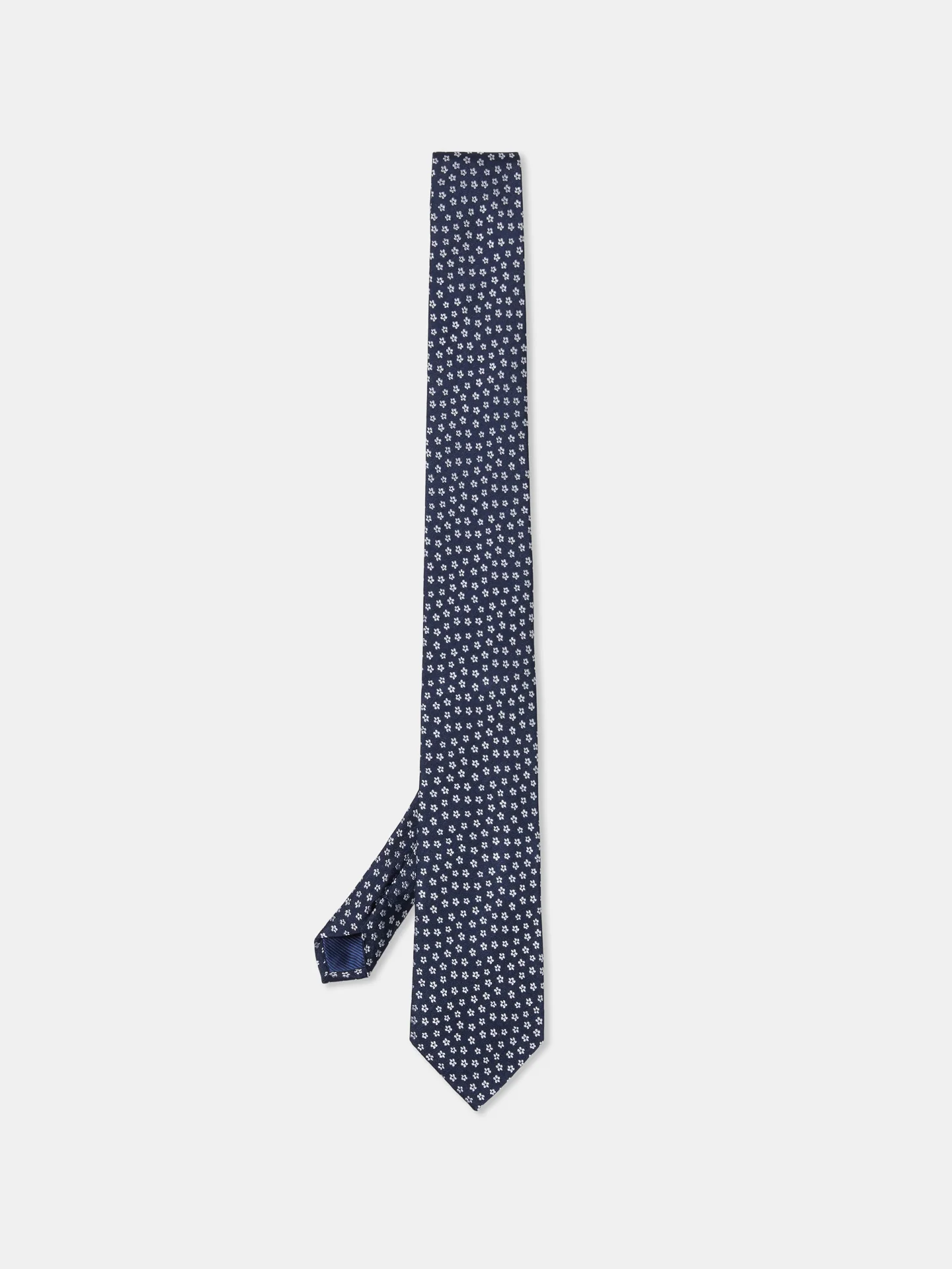 Floral Pattern Tie 100% Silk 7,5cm - Image 5