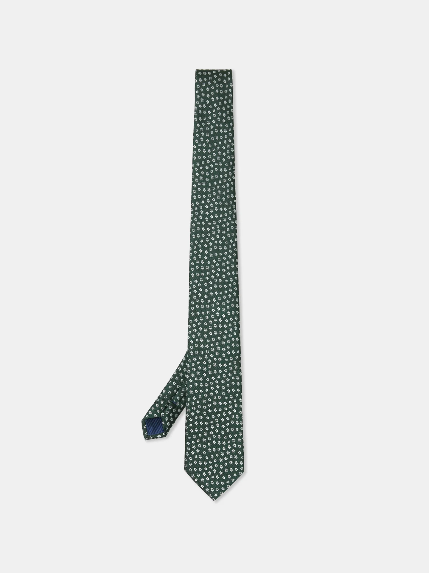 Floral Pattern Tie 100% Silk 7,5cm - Image 7