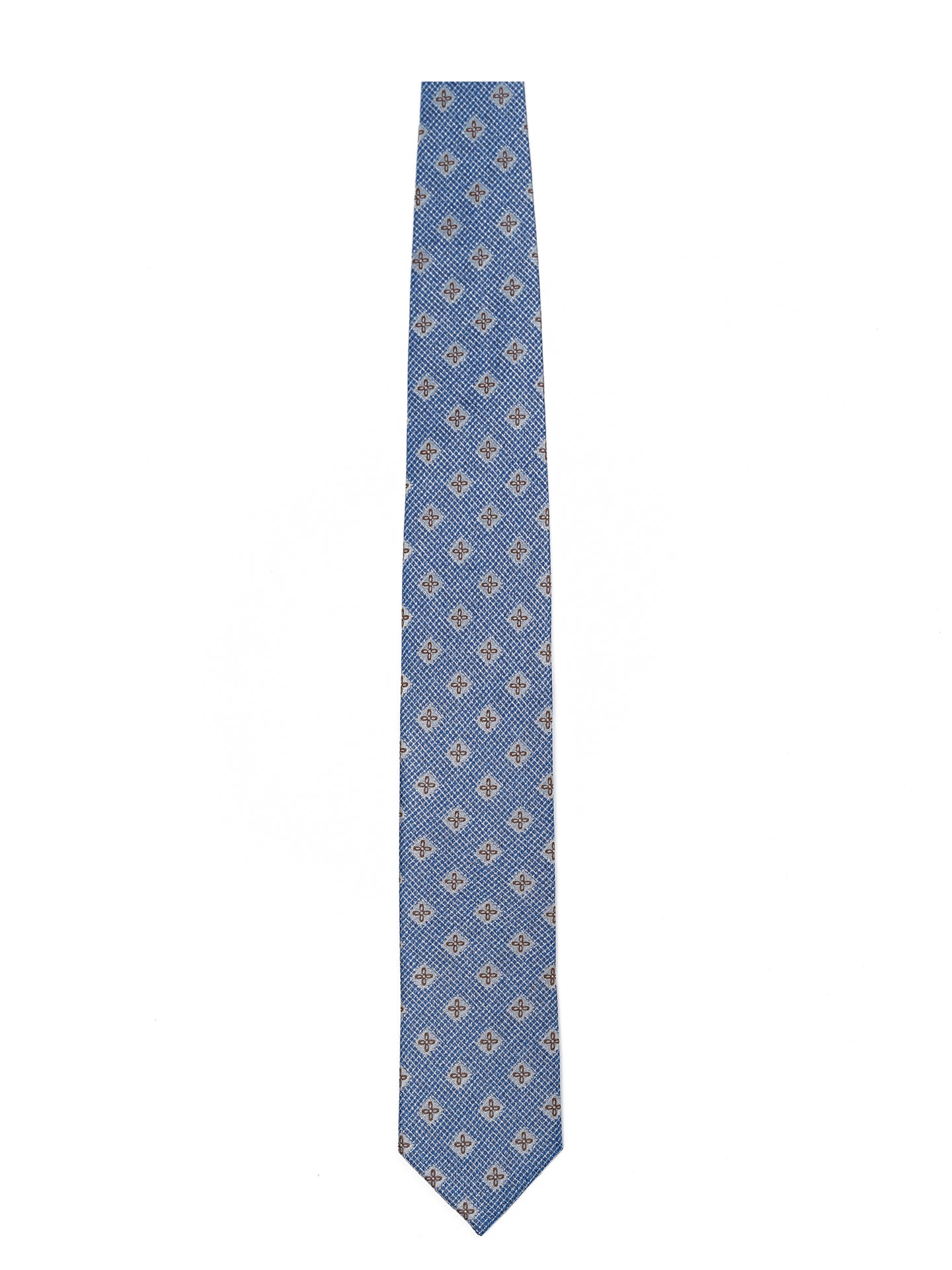 Floral Pattern Tie 100% Silk 7,5cm