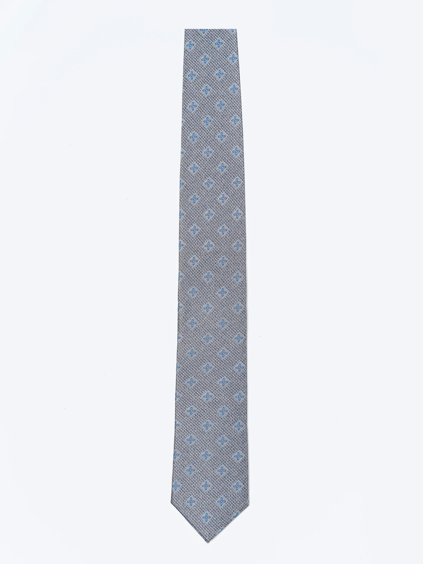 Floral Pattern Tie 100% Silk 7,5cm - Image 4