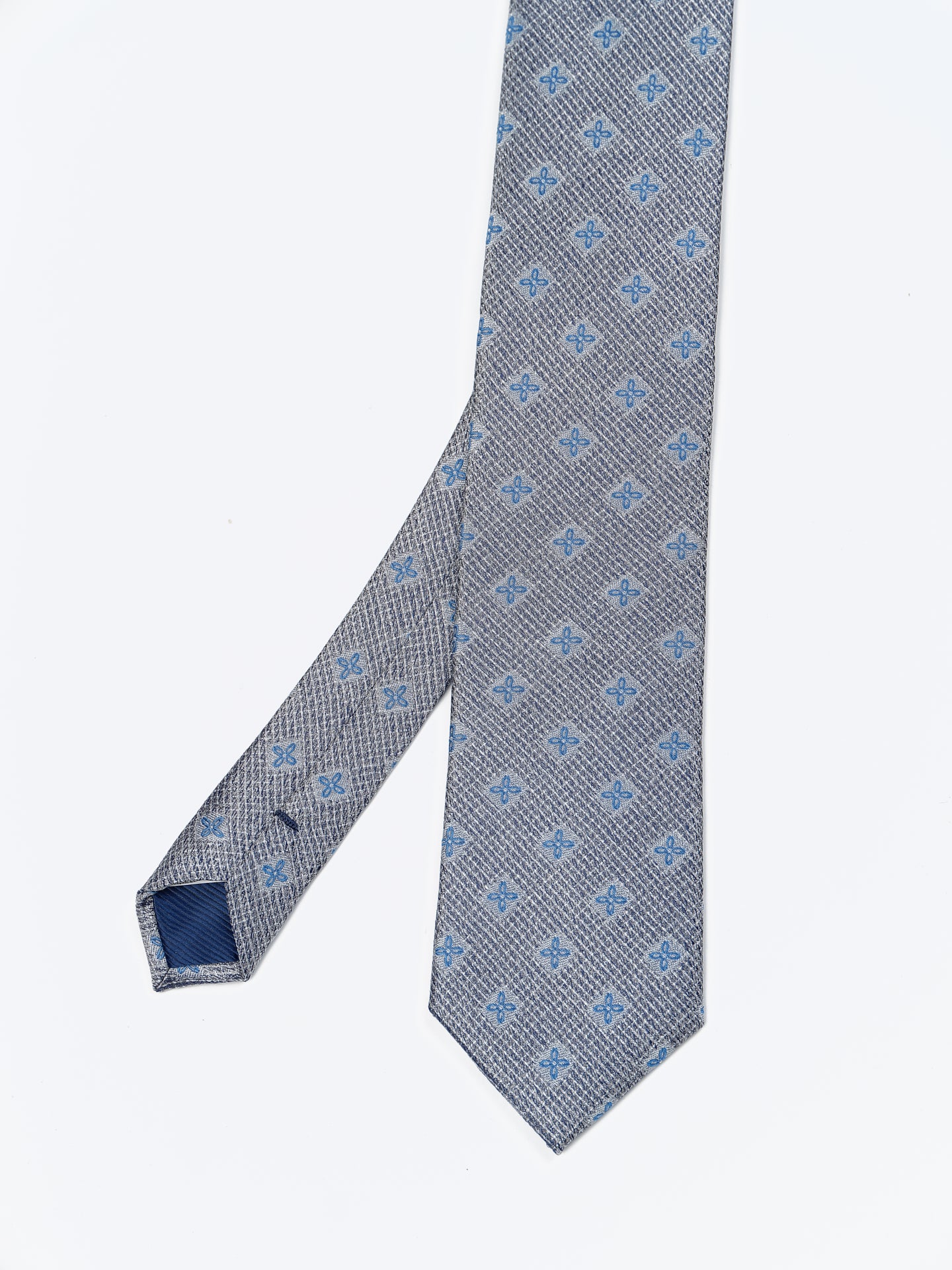 Floral Pattern Tie 100% Silk 7,5cm - Image 5