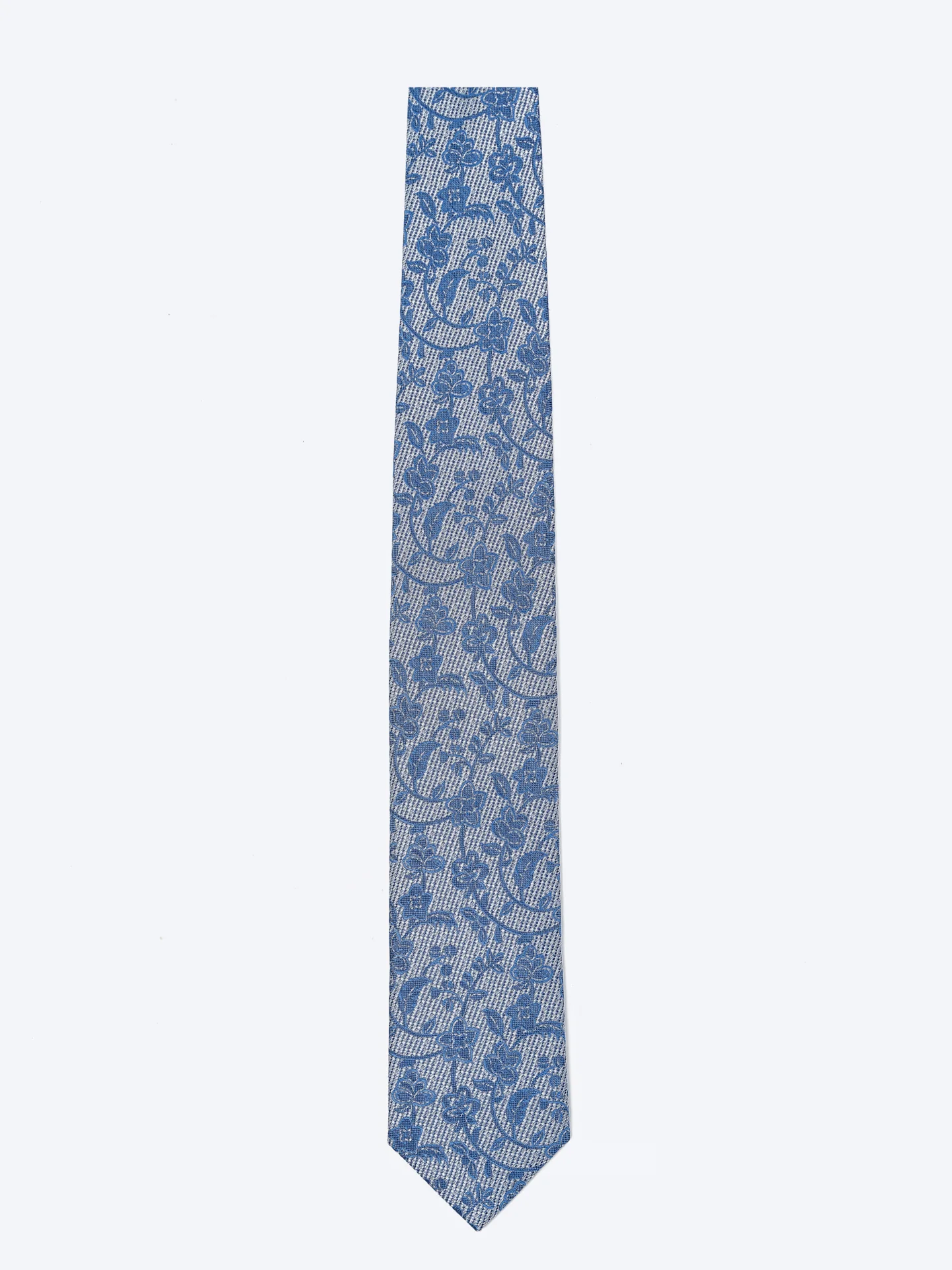 Floral Pattern Tie 100% Silk 7,5cm