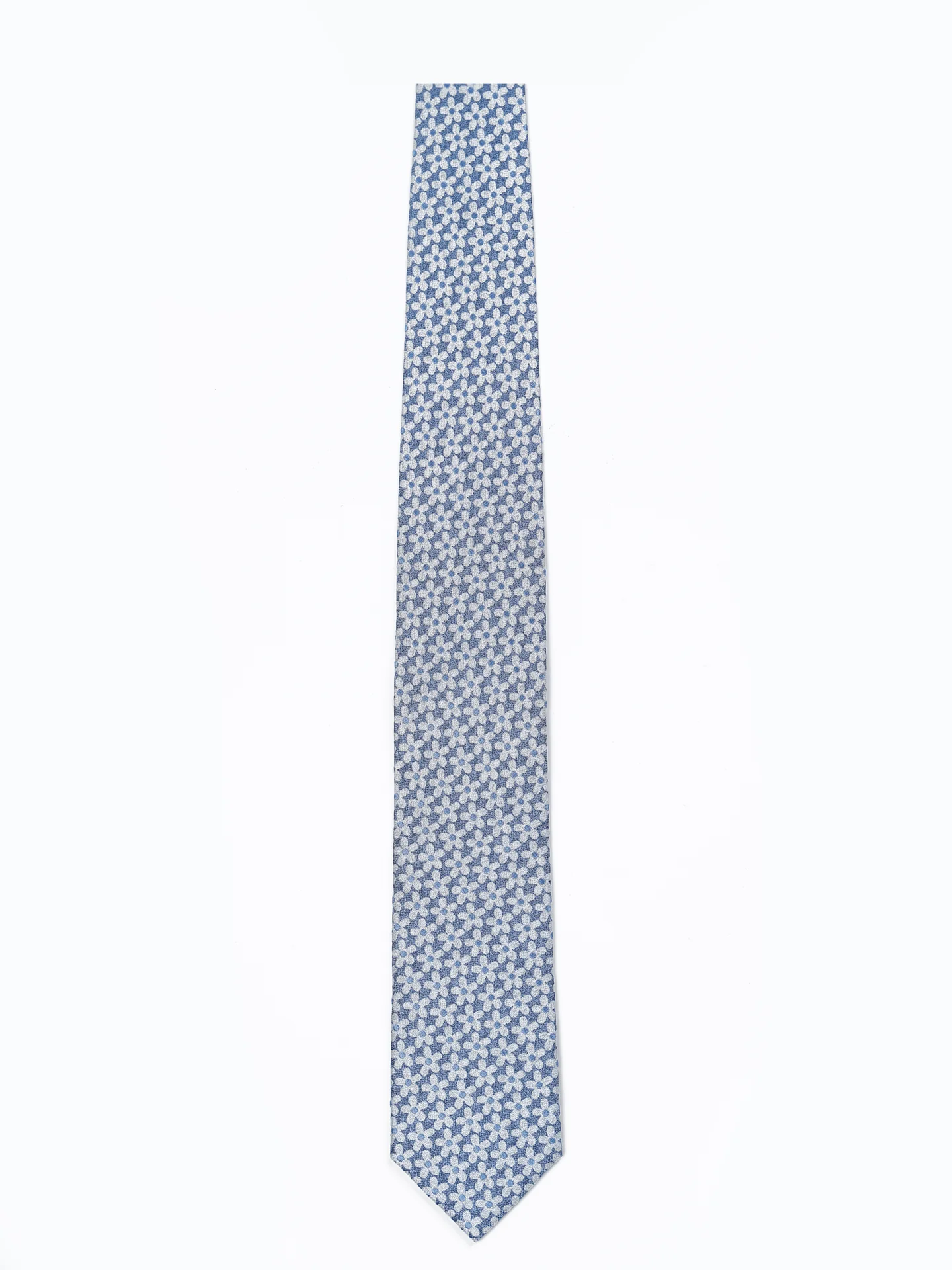 Floral Pattern Tie 100% Silk 7,5cm