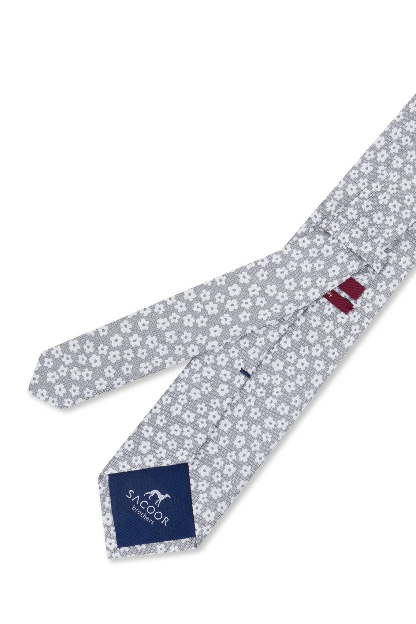 Floral Pattern Tie 100% Silk 7,5cm - Image 2