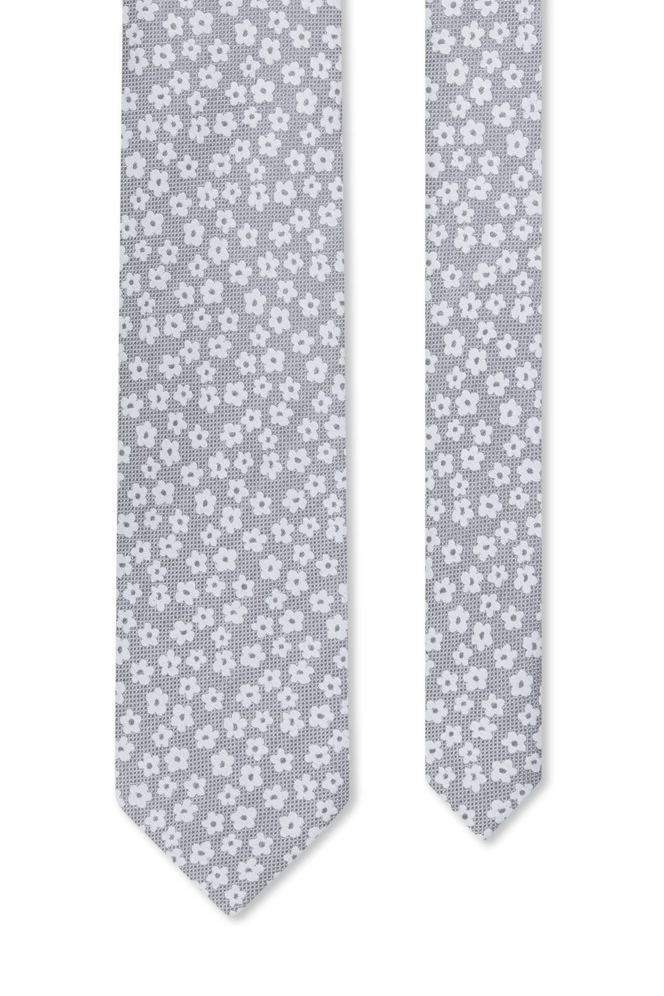 Floral Pattern Tie 100% Silk 7,5cm - Image 3