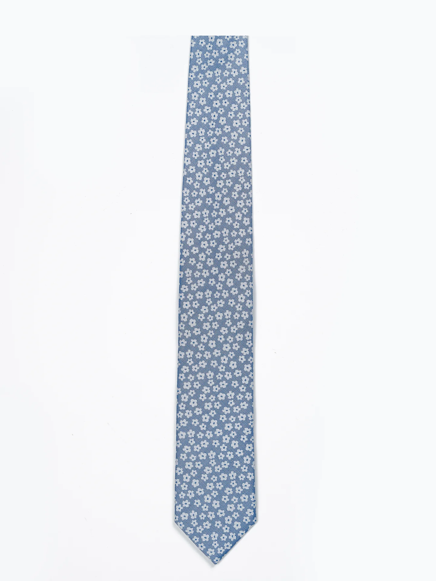 Floral Pattern Tie 100% Silk 7,5cm - Image 4