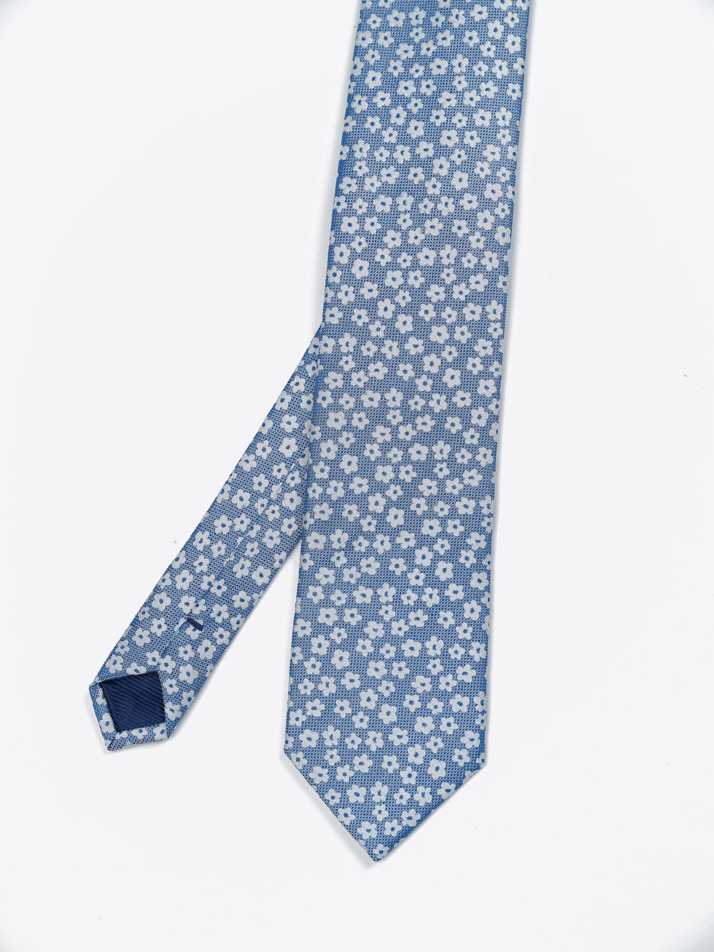 Floral Pattern Tie 100% Silk 7,5cm - Image 5