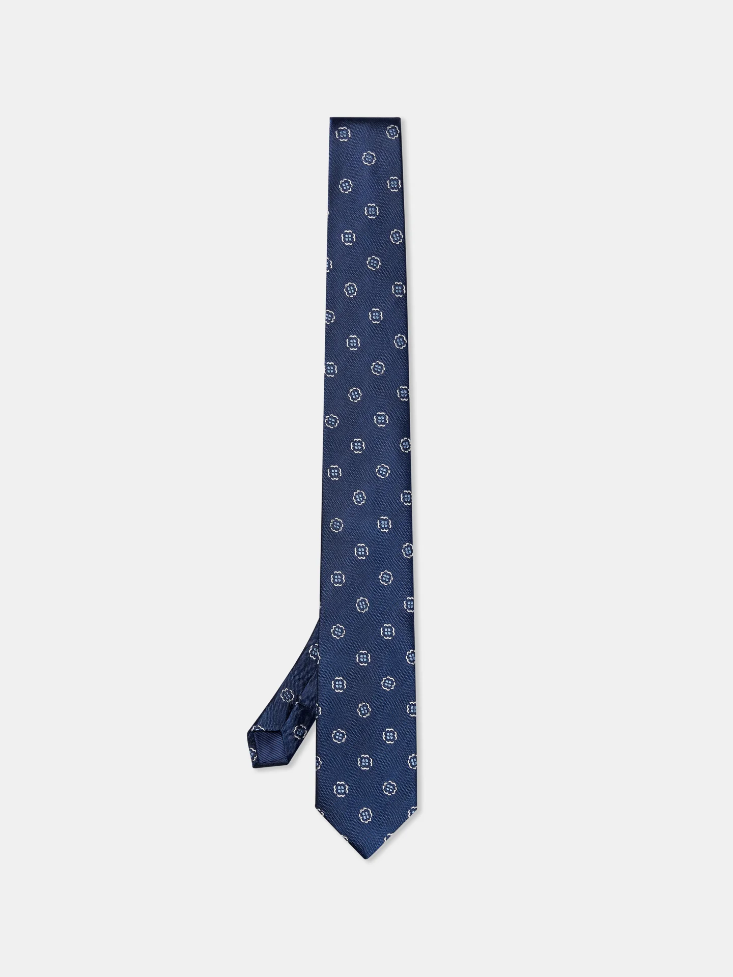 Floral Pattern Tie 100% Silk 7,5cm - Image 3