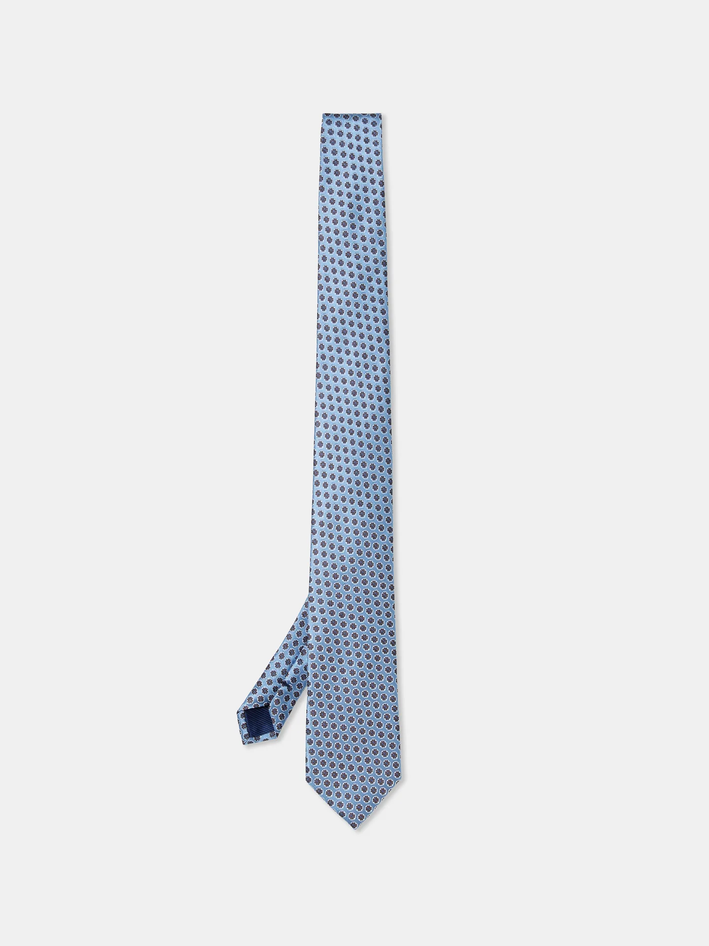 Floral Pattern Tie 100% Silk 7,5cm - Image 5