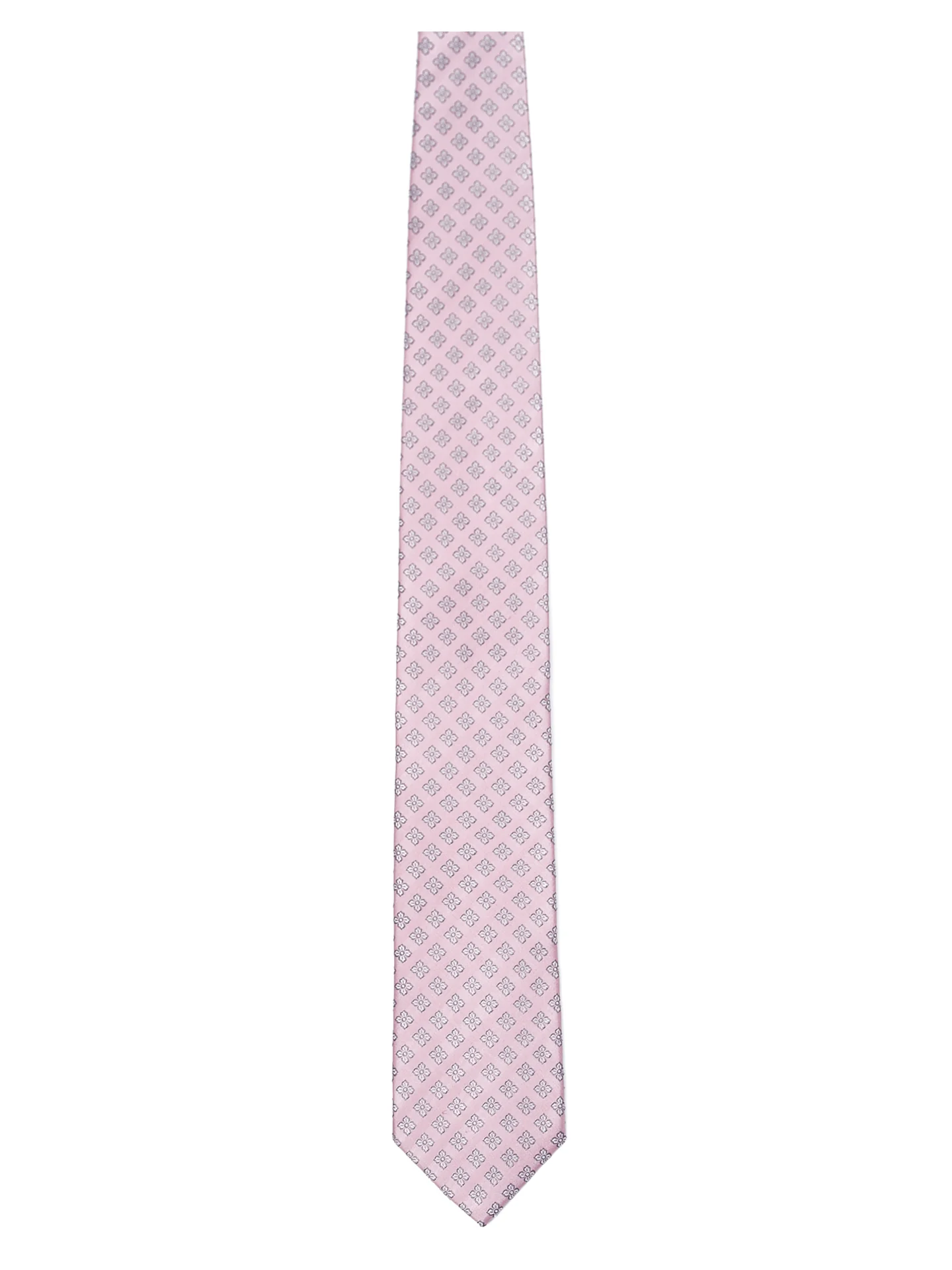 Floral Pattern Tie 100% Silk 7,5cm - Image 4