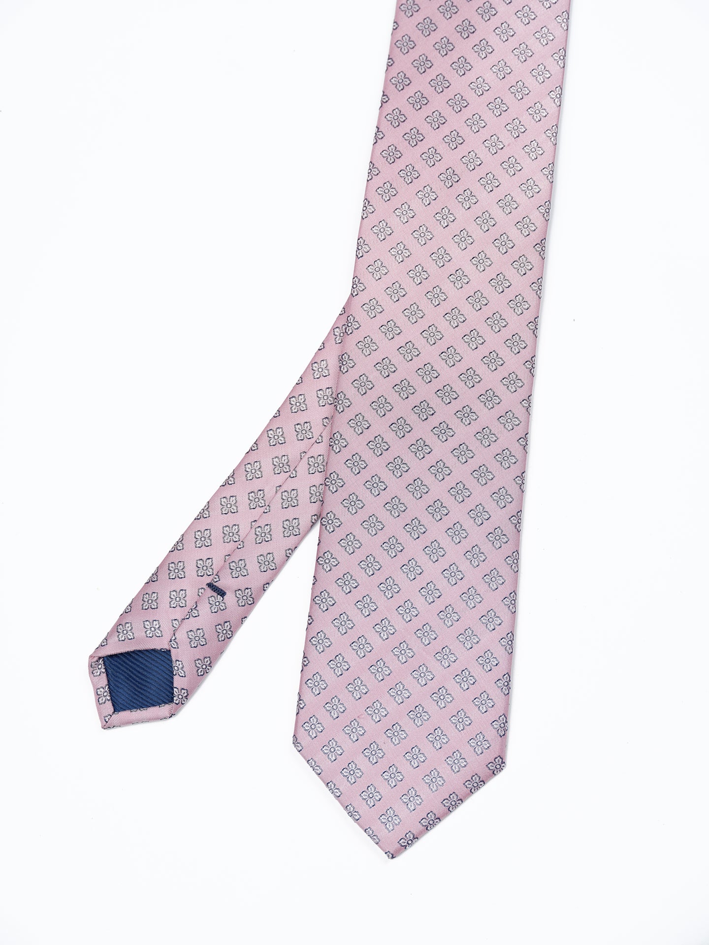 Floral Pattern Tie 100% Silk 7,5cm - Image 5