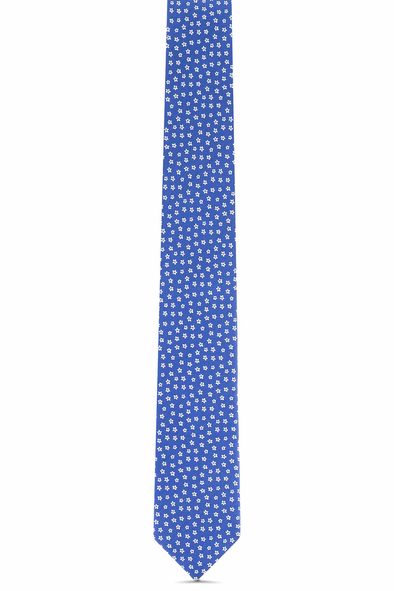 Floral Pattern Tie 100% Silk 7cm - Image 2