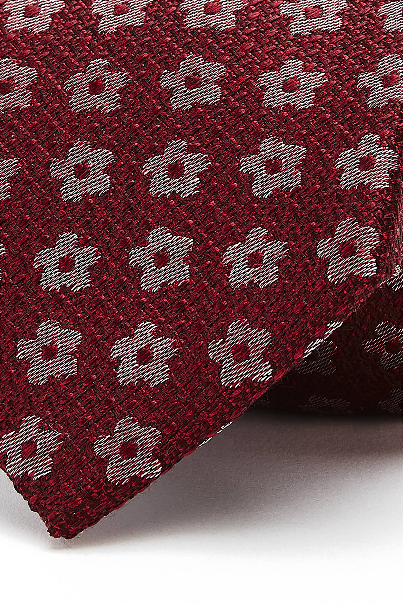 Floral Pattern Tie 100% Silk 8cm - Image 2
