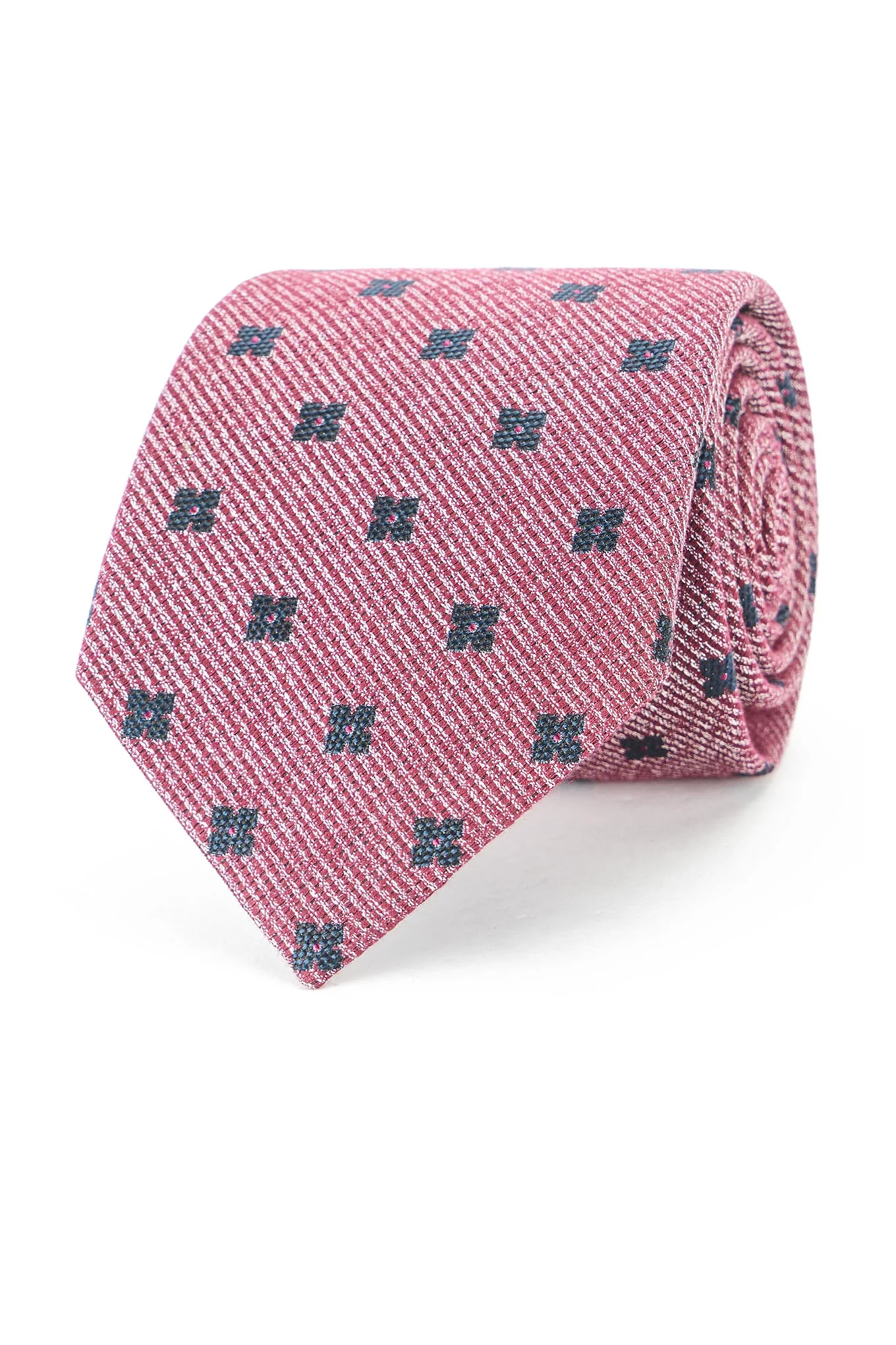 Floral Pattern Tie 100% Silk 8cm