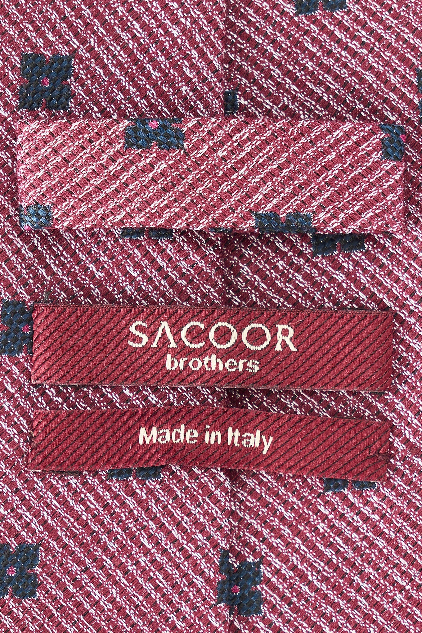 Floral Pattern Tie 100% Silk 8cm - Image 2