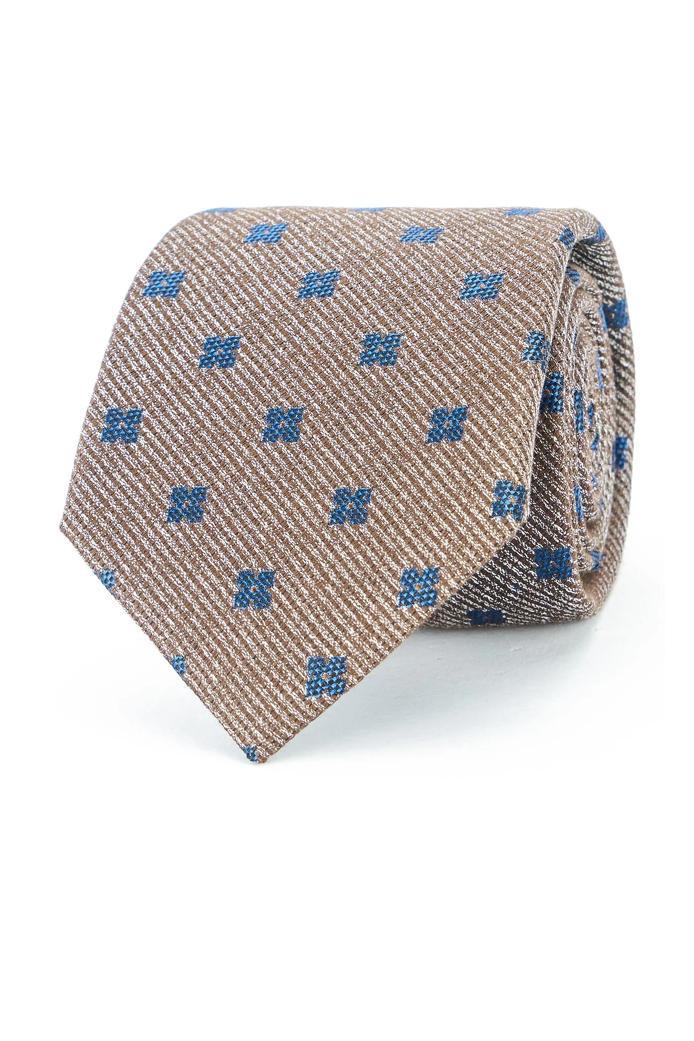 Floral Pattern Tie 100% Silk 8cm - Image 3