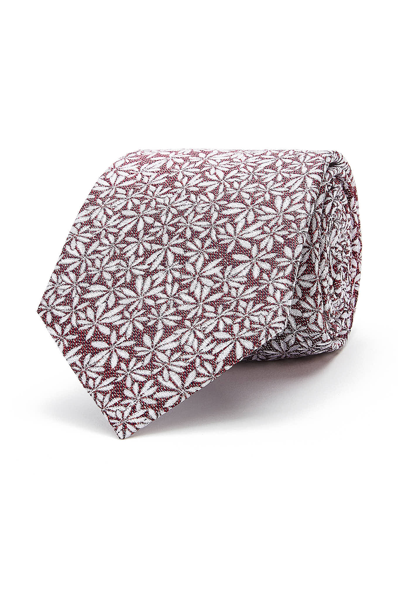 Floral Pattern Tie 100% Silk 8cm - Image 13