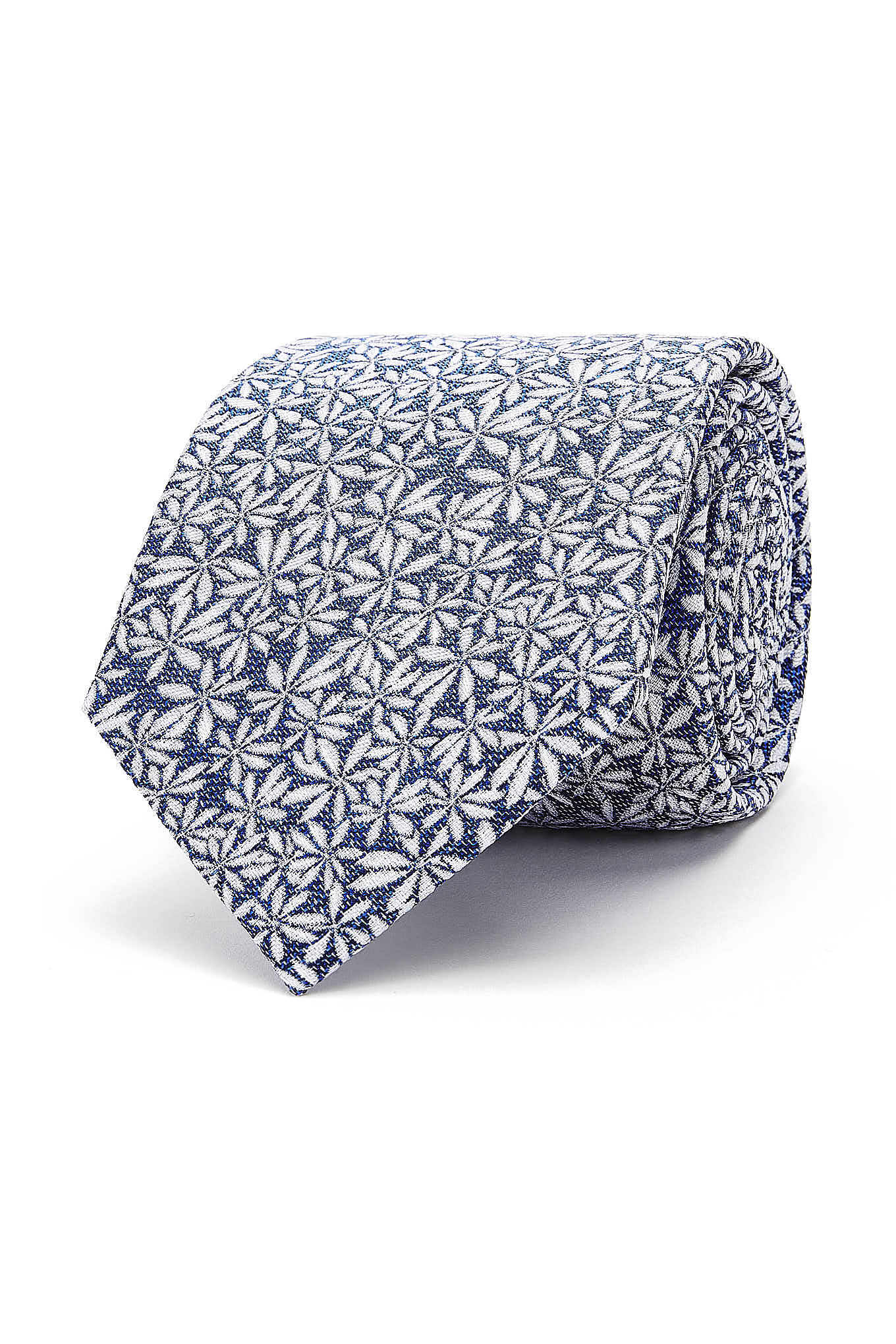 Floral Pattern Tie 100% Silk 8cm - Image 5