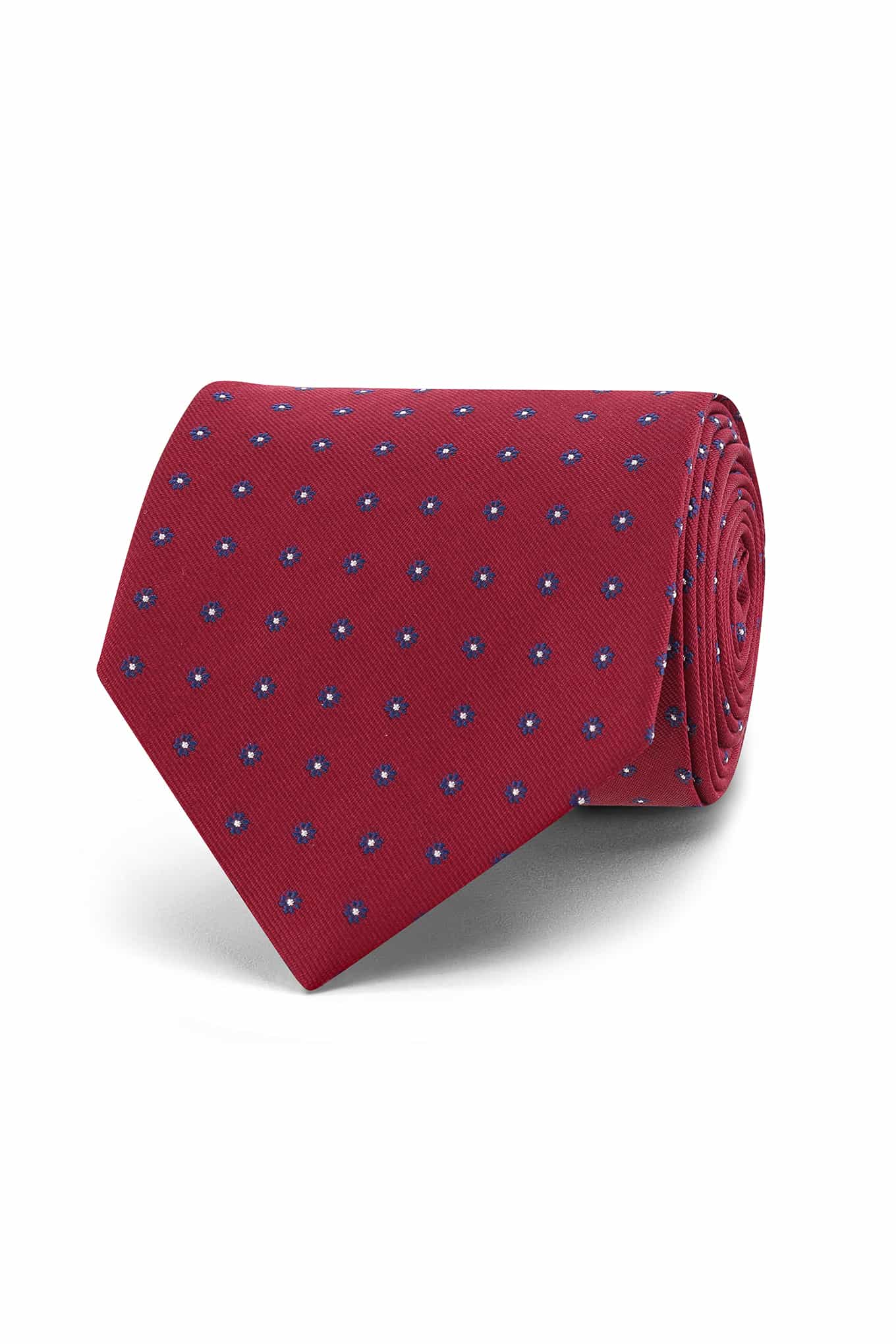 Floral Pattern Tie 100% Silk 8cm - Image 7