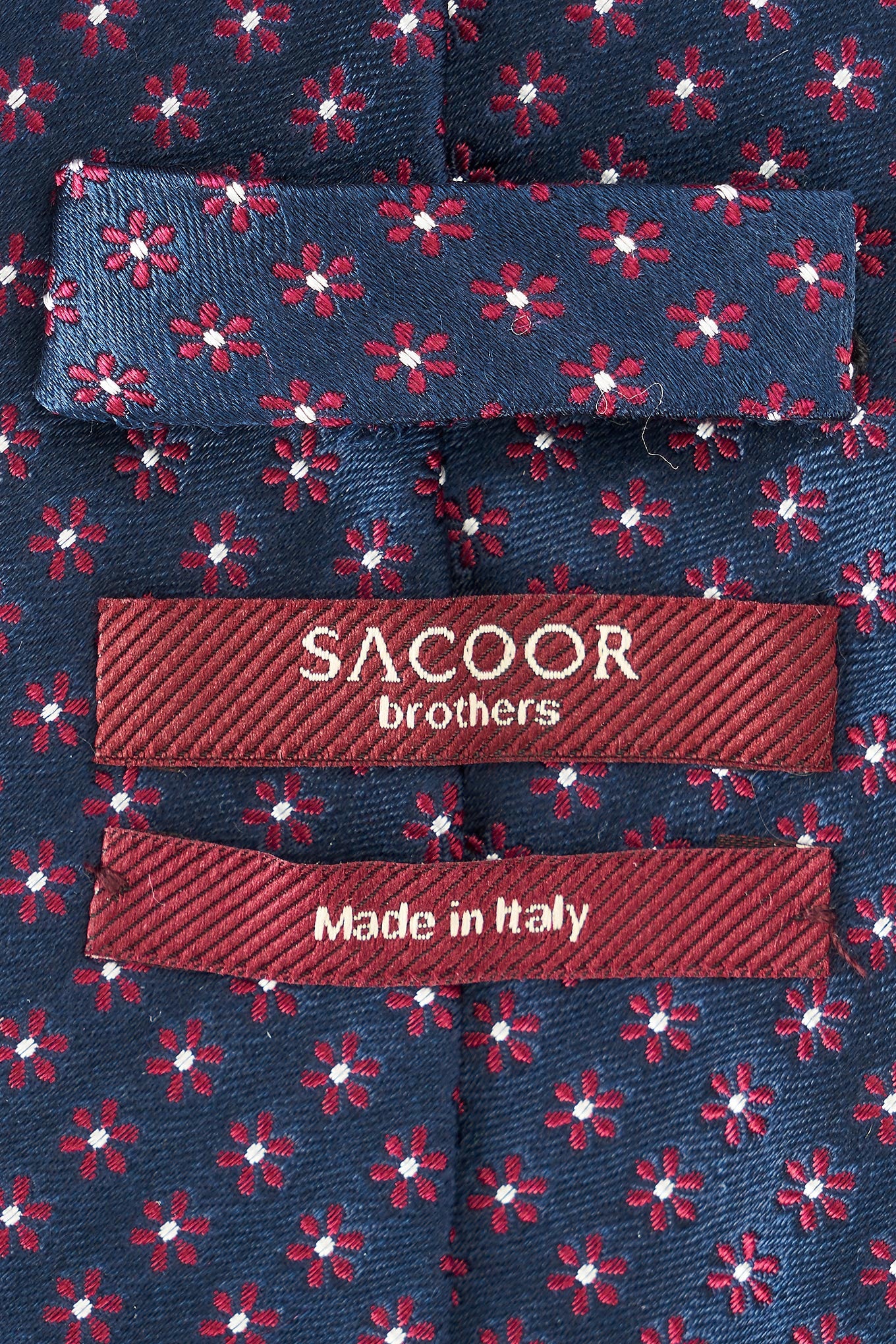 Floral Pattern Tie 100% Silk 8cm - Image 4