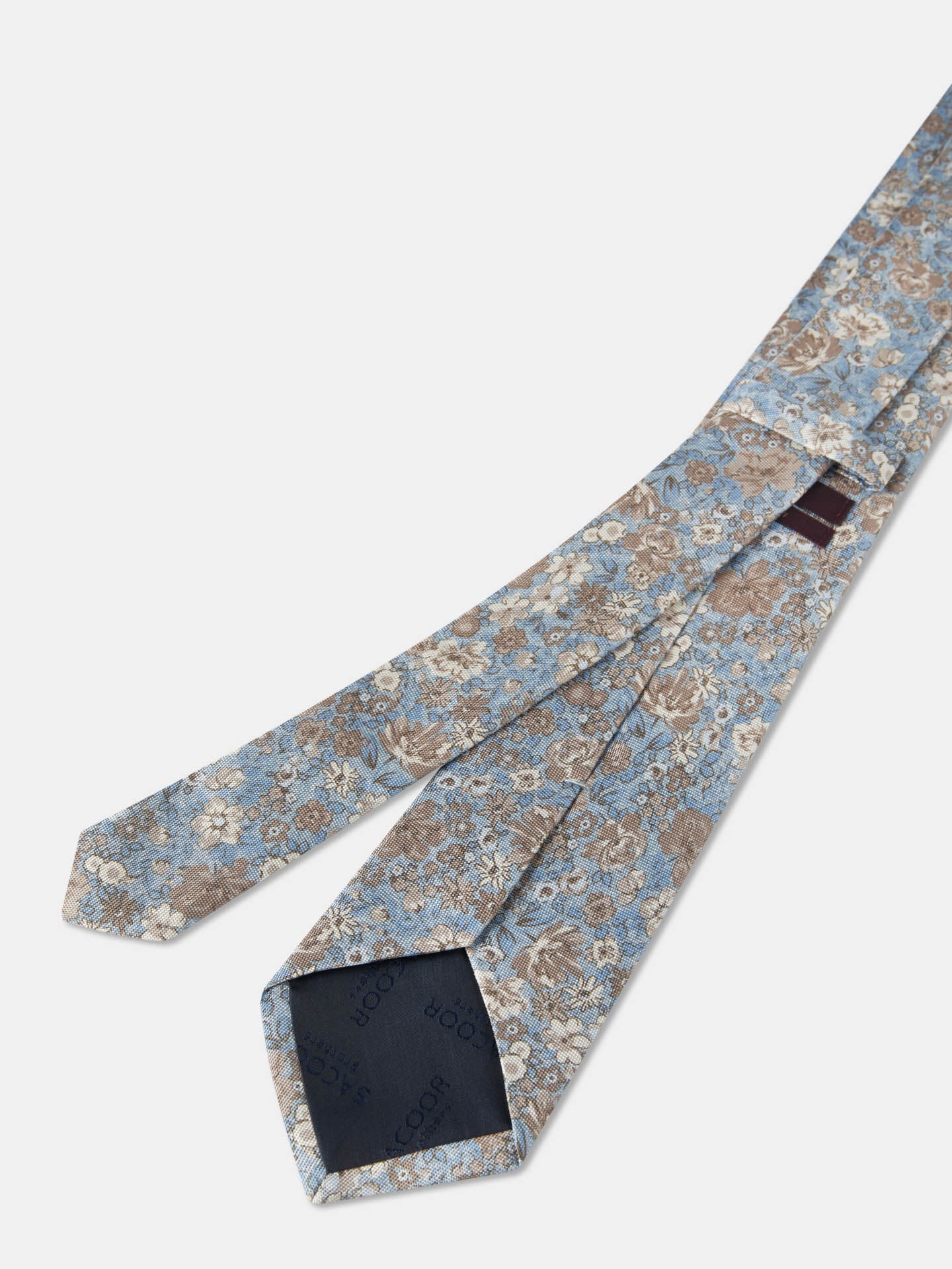 Floral Pattern Tie 100% Silk 8cm - Image 10