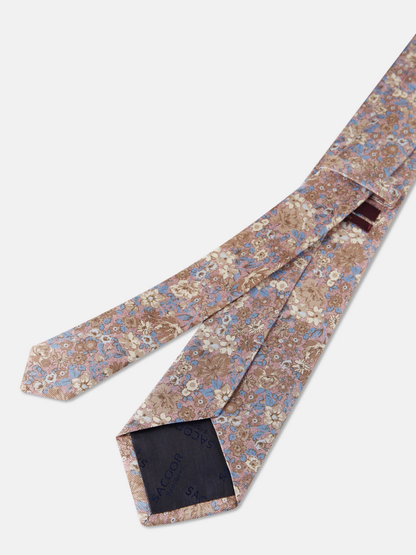 Floral Pattern Tie 100% Silk 8cm - Image 12