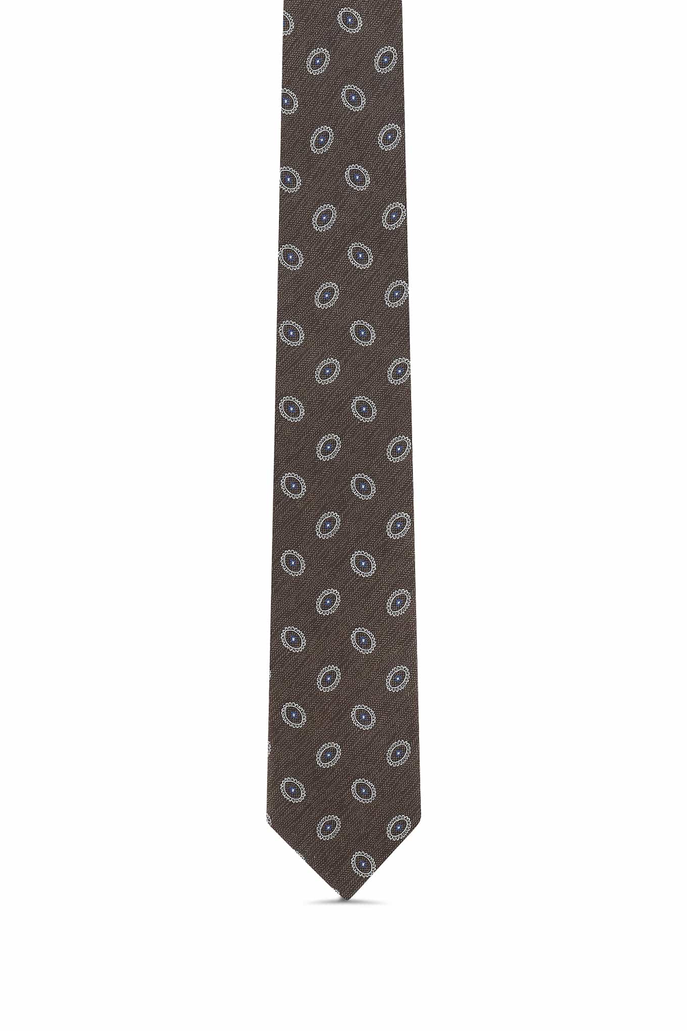 Floral Pattern Tie 100% Silk 8cm - Image 2