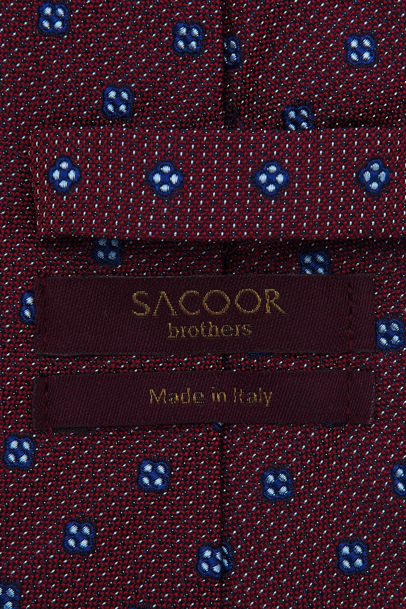 Floral Pattern Tie 100% Silk 8cm - Image 2